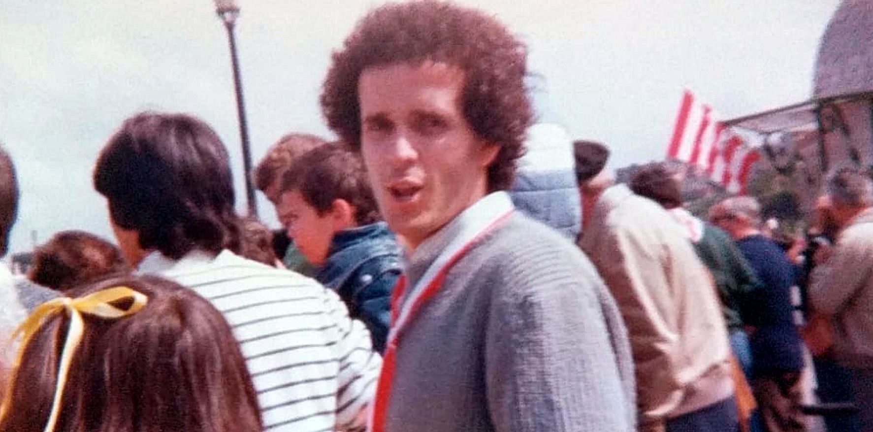  Kuitxi Pérez en un recibimiento en la Ría a la Gabarra del Athletic Club.