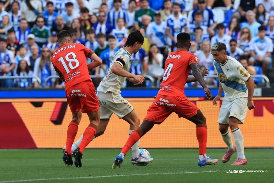 Lance del Dépor-Burgos en Riazor.