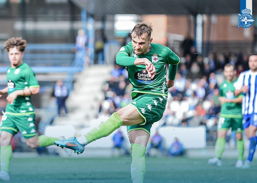  Orest Lebedenko anotó su primer con el Dépor ante el Talavera