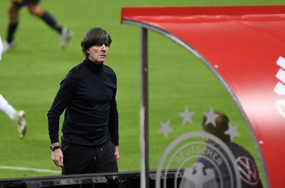 Löw, durante el España-Alemania de la Nations League disputado en La Cartuja
