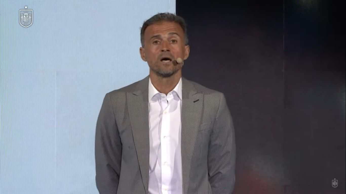  Luis Enrique, a la hora de dar la convocatoria para la Eurocopa.