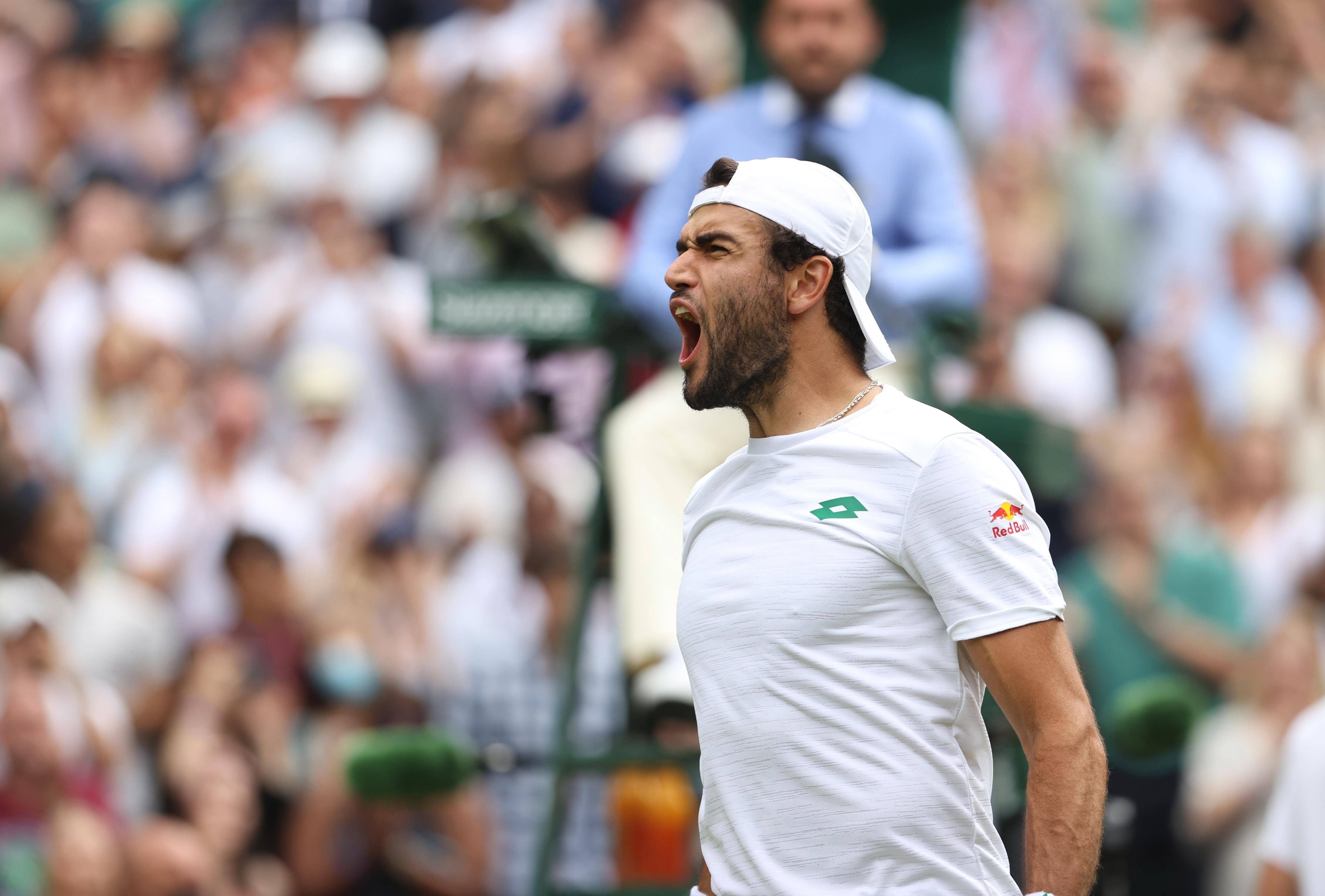 Matteo Berrettini, tenista de Italia que podría ganar Wimbledon.