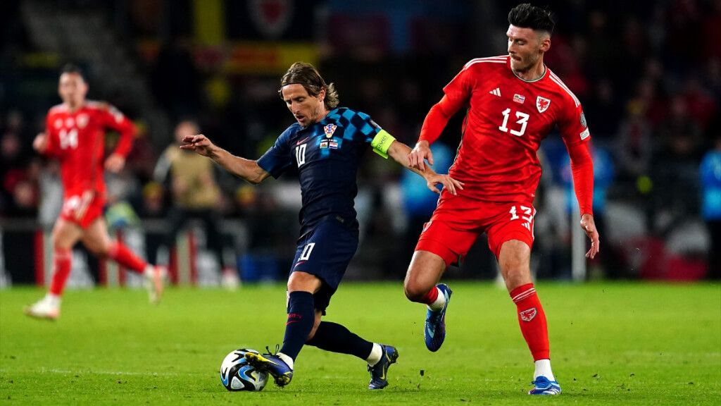 Modric, con la camiseta de la Selección de Croacia
