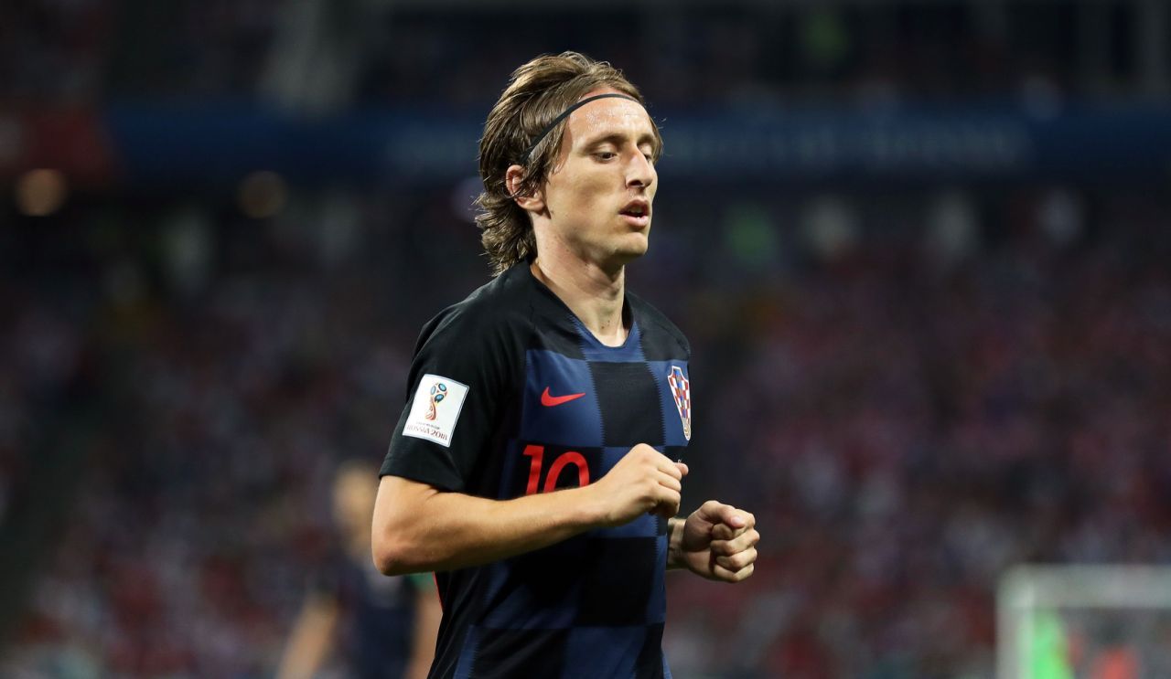 Modric, en una acción del Rusia-Croacia de cuartos de final del Mundial de Rusia.
