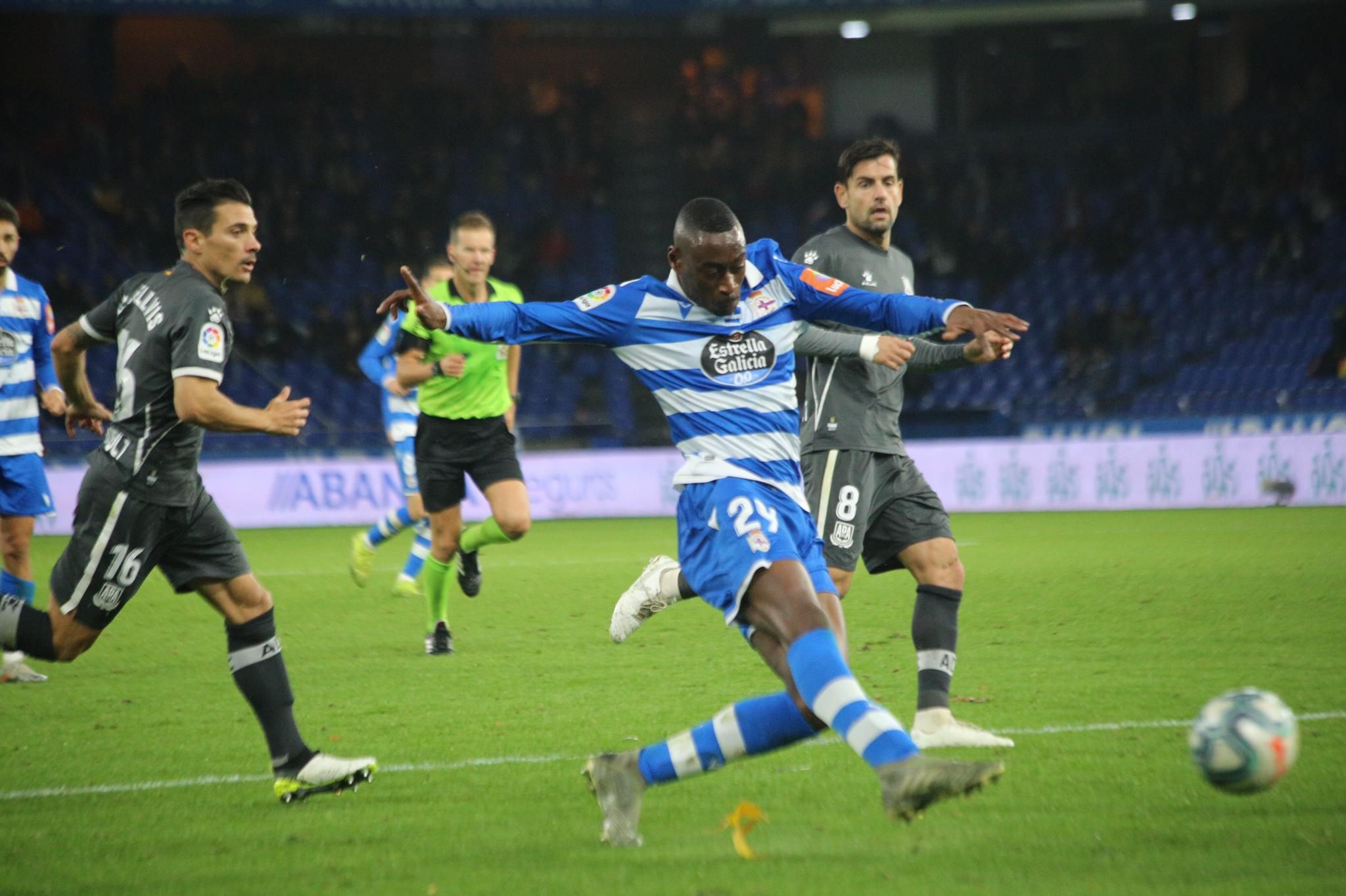  Mujaid, durante el Dépor-Alcorcón.