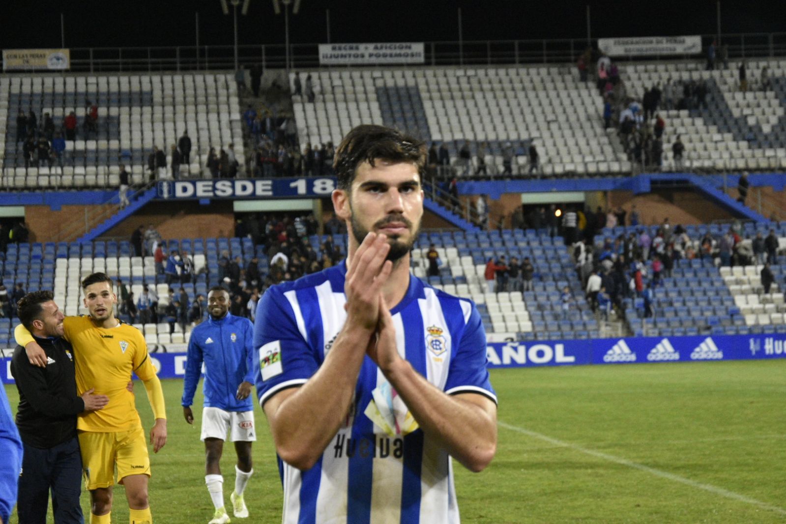 Nacho Monsalve durante su etapa en el Recreativo de Huelva.