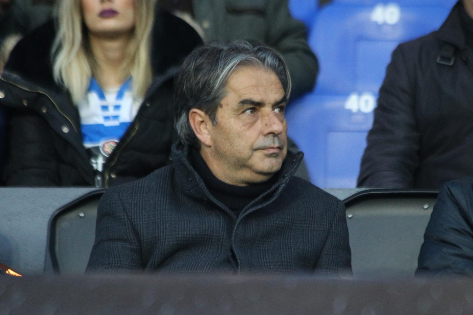 Natxo González, en Riazor para ver el Dépor-Alcorcón.