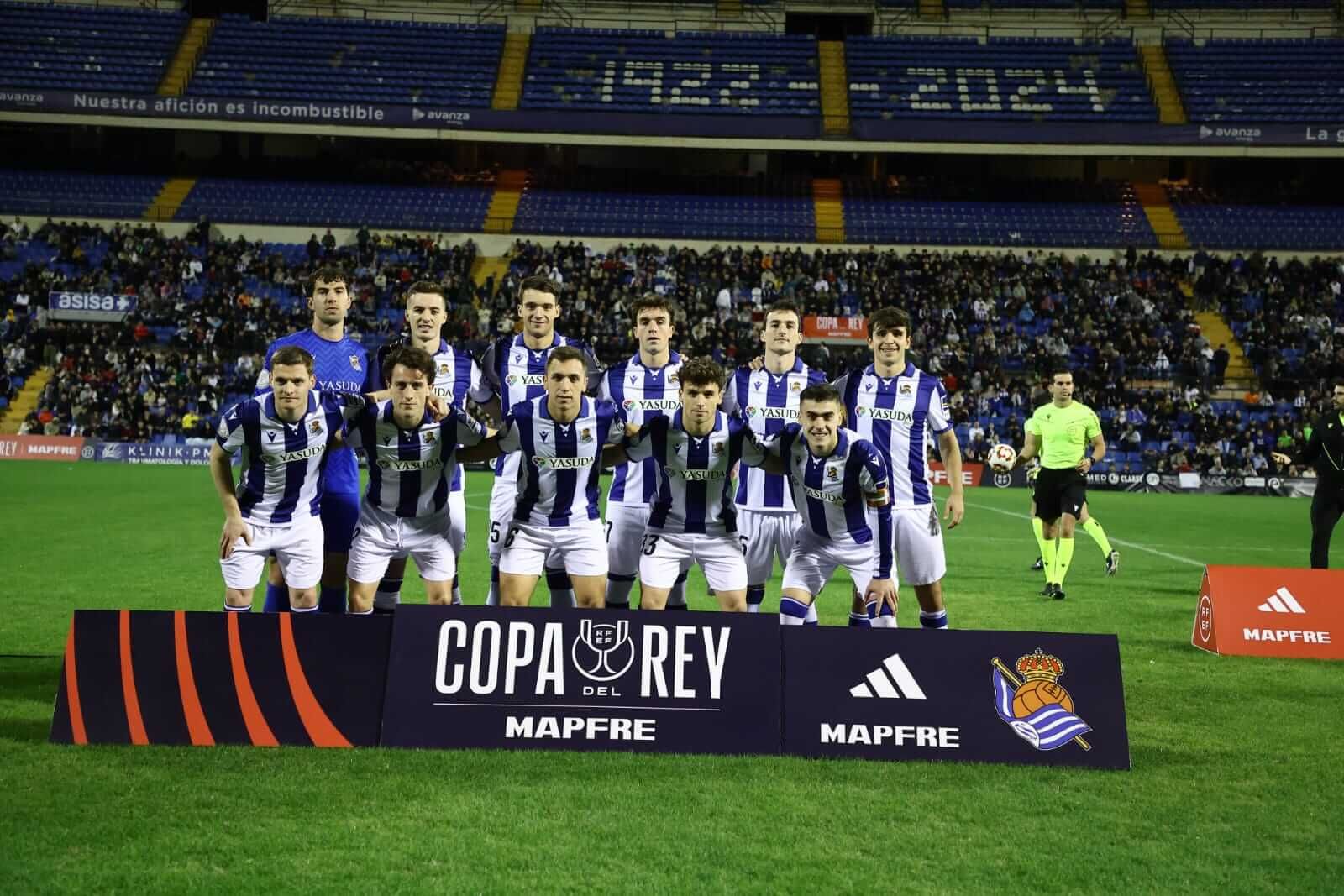  Once de la Real Sociedad ante el Jove Español.