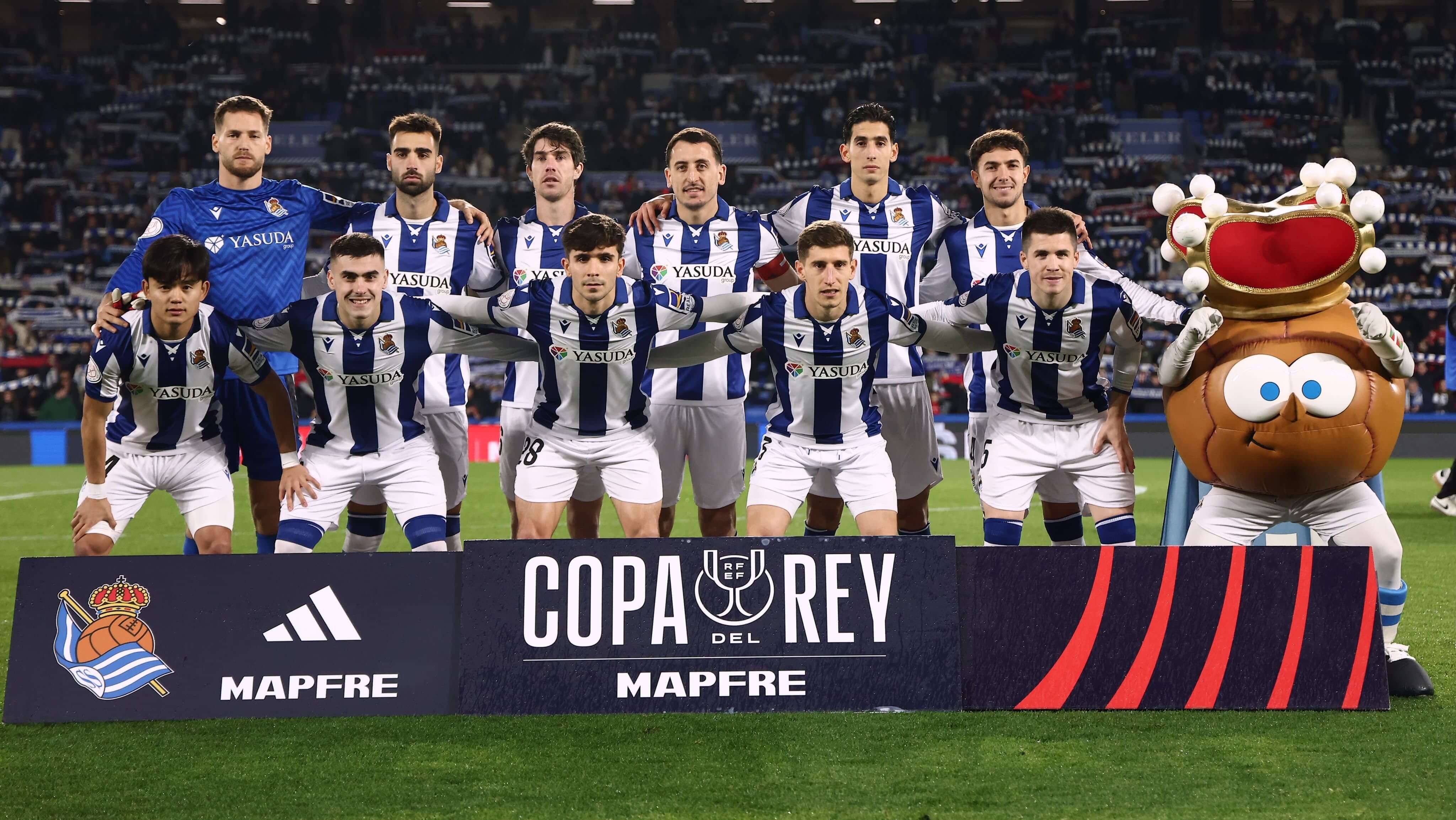 Once de la Real Sociedad en Copa contra Osasuna.