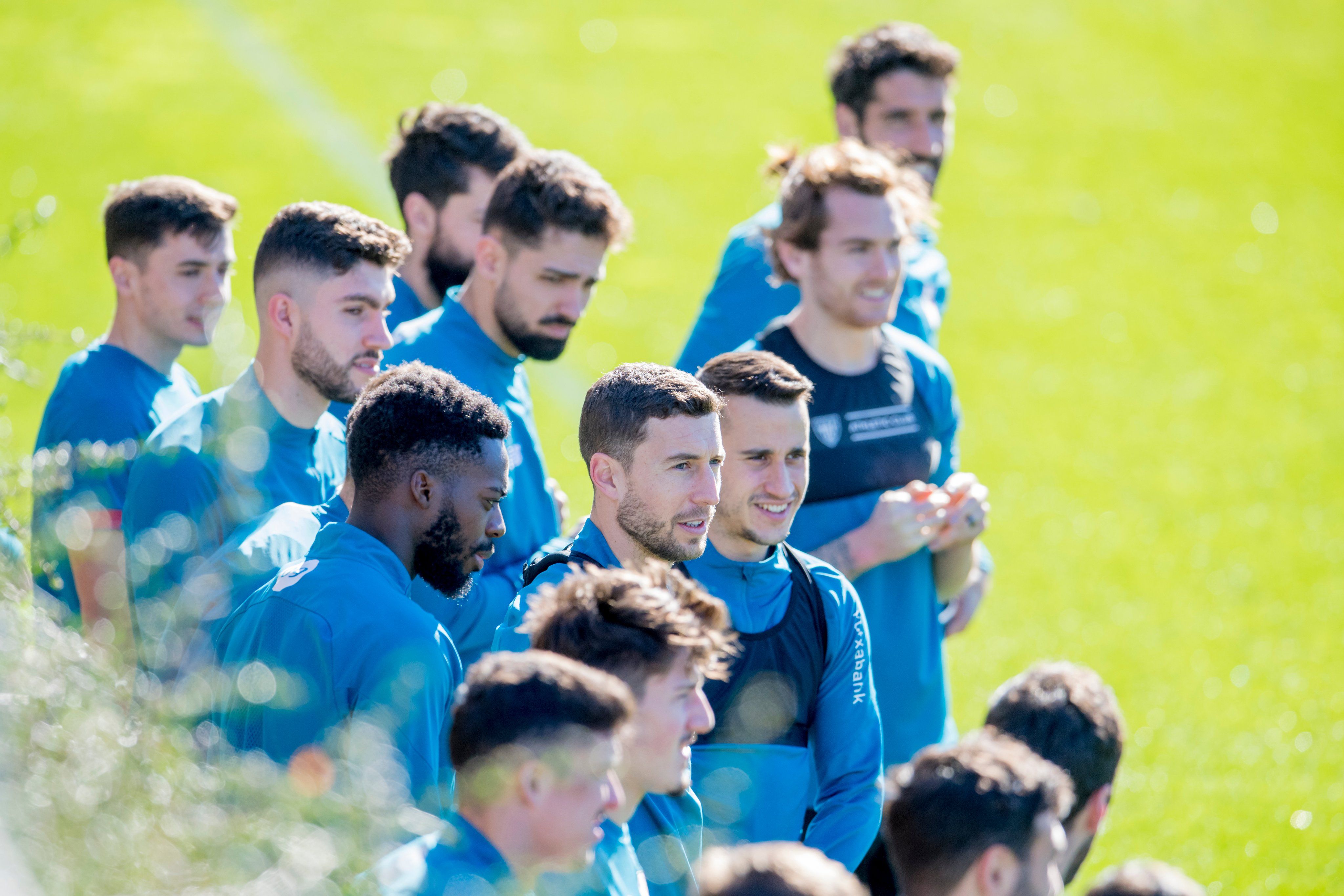 La plantilla de Marcelino García trabaja con alegría en Lezama preparando la semifinal (foto: Athletic Club).