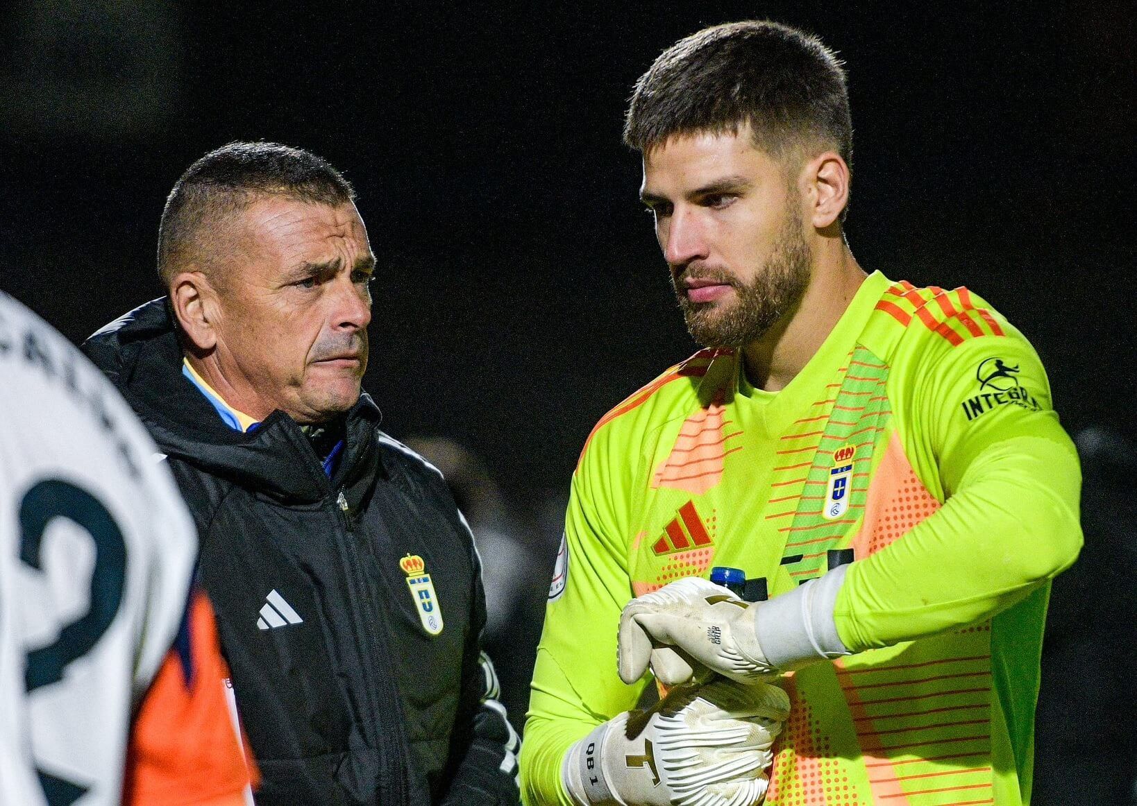 Quentin Braat, en el partido del Real Oviedo en Ávila (Foto: Real Oviedo).