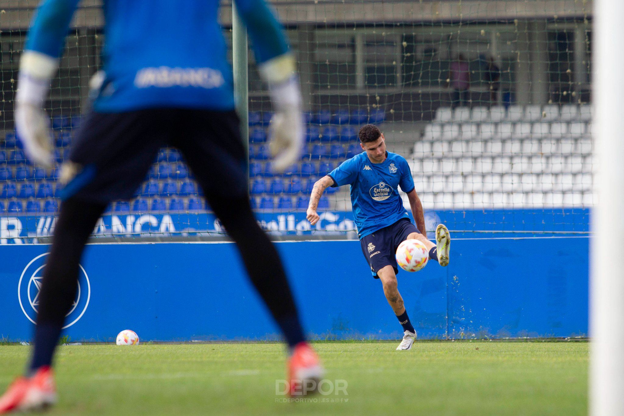 Alberto Retuerta 'Retu' entrenando con el Deportivo en Abegondo (Foto: RCD)