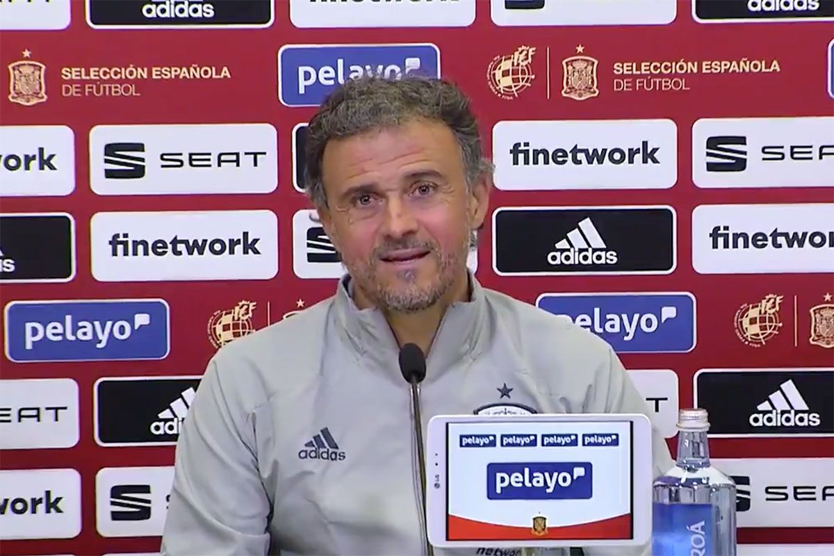  Rueda de prensa de Luis Enrique en la sede de la RFEF.