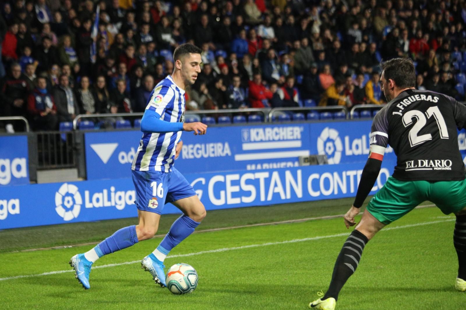  Sabin Merindo en su debut con el Dépor en Riazor (Foto:Iris Miquel)