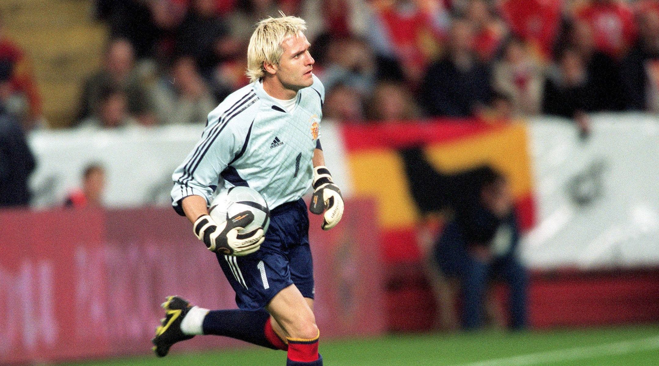 Santiago Cañizares, con la selección española