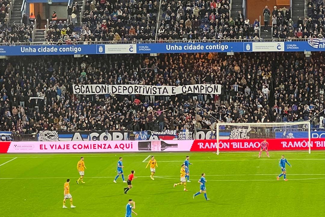  El mensaje de Riazor a Scaloni