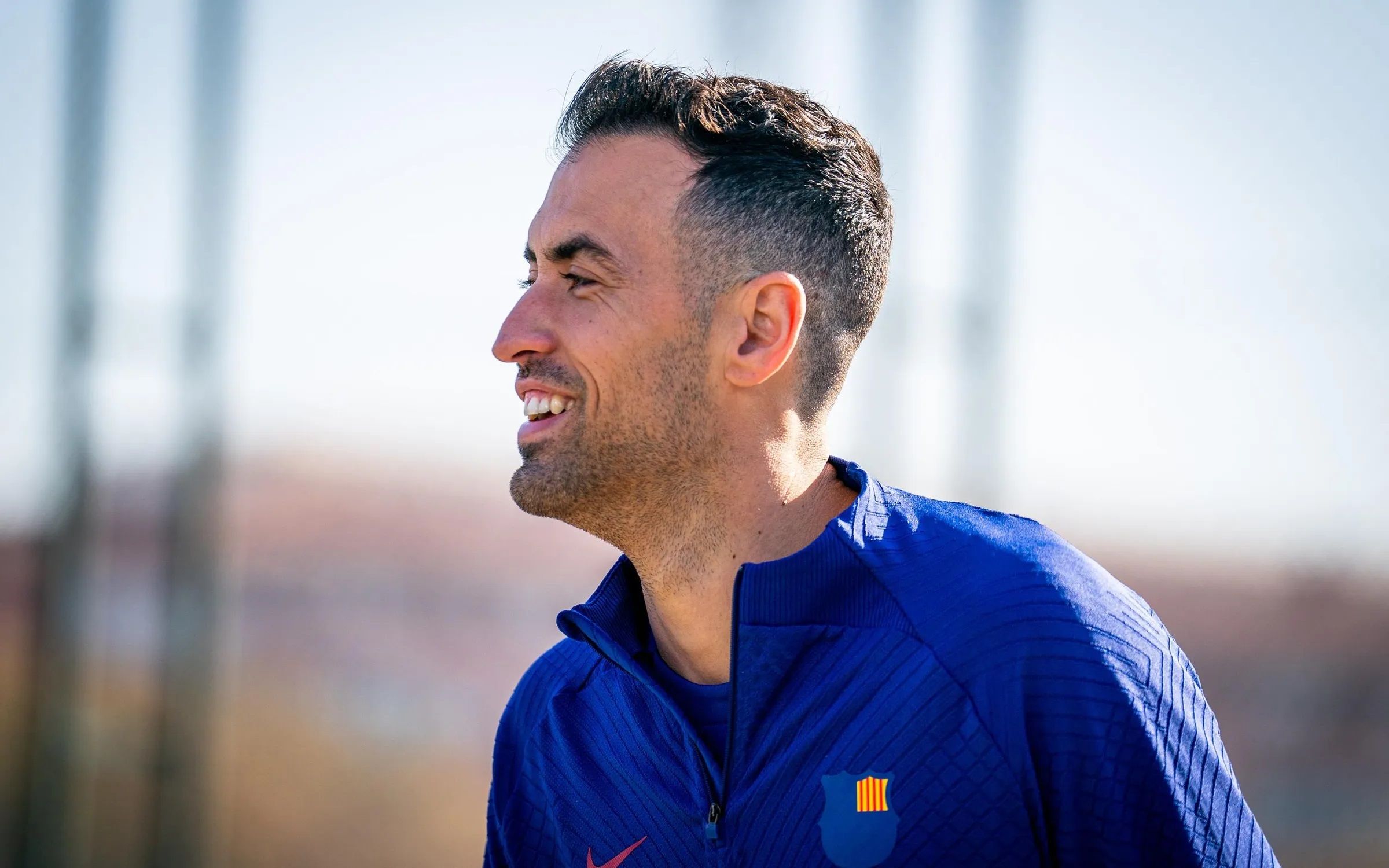  Sergio Busquets, en una sesión del Barcelona.