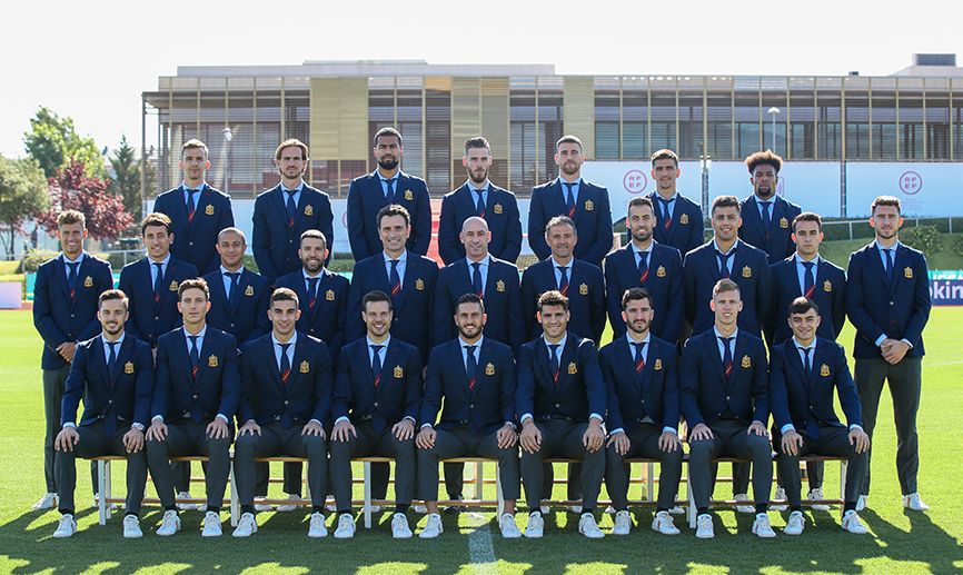 Foto oficial de España para la Eurocopa 2020.