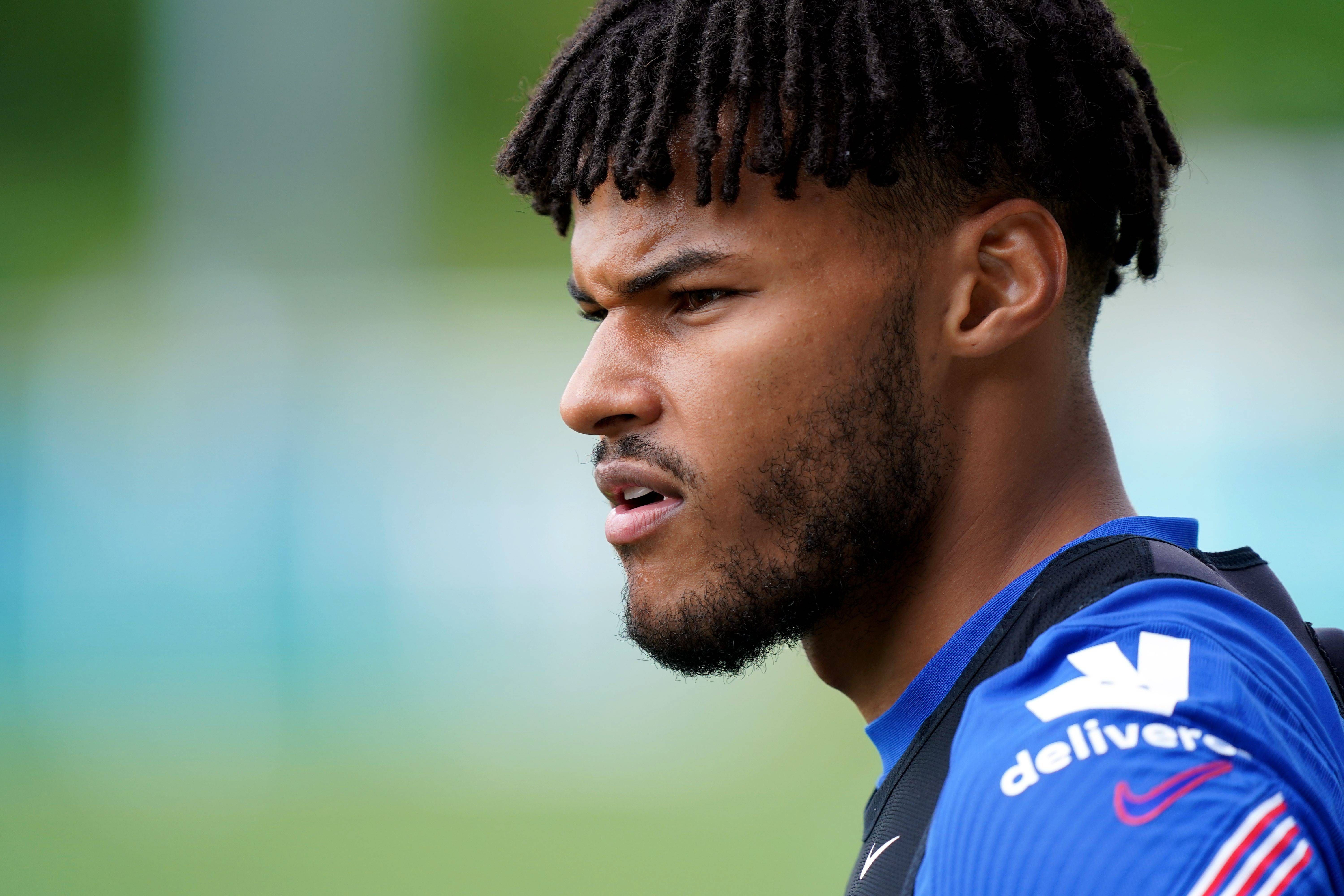  Tyrone Mings, en un entrenamiento con Inglaterra.