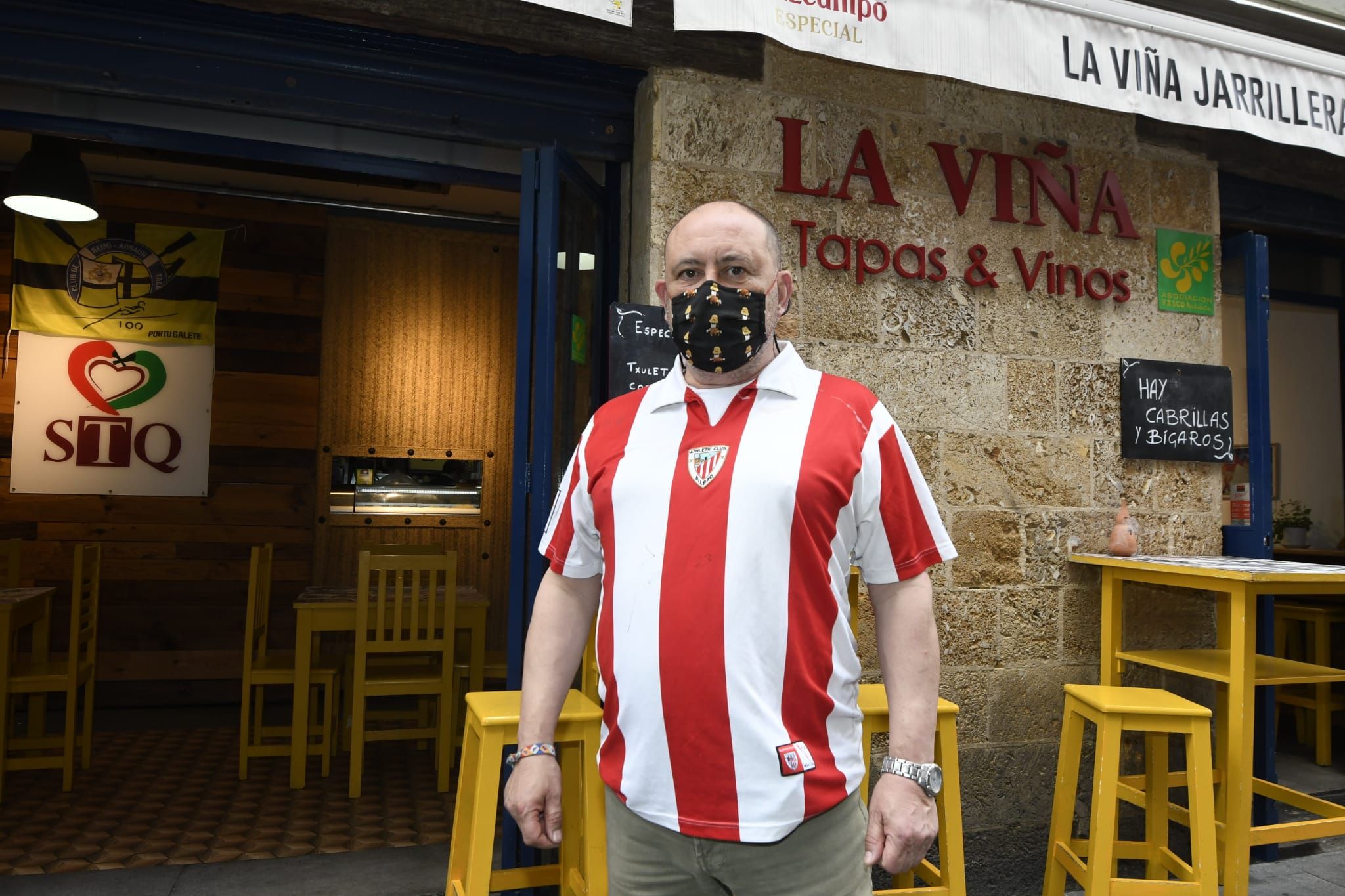  Fernando Delafuente presidente de la Peña Jarrillera del Athletic, un vizcaíno afincado en Sevilla.