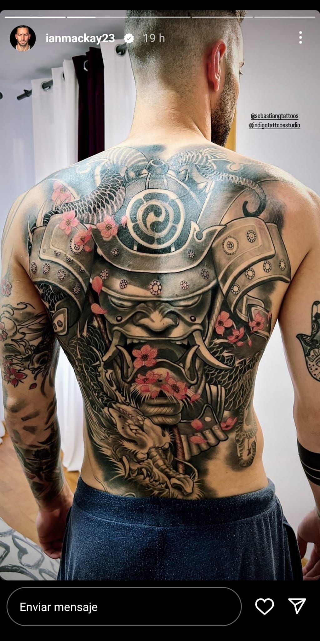  Así es el nuevo tatuaje de Ian Mackay