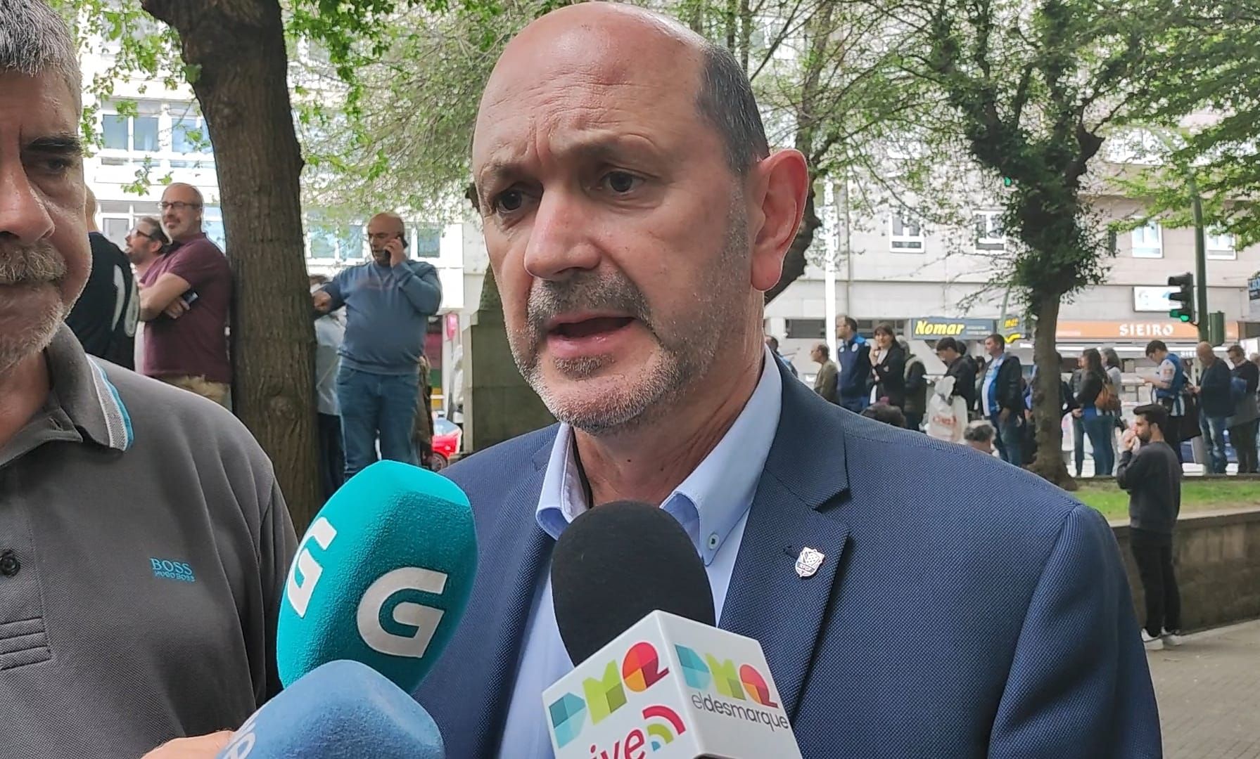  Rafael Louzán, presidente de la Federación gallega de Fútbol