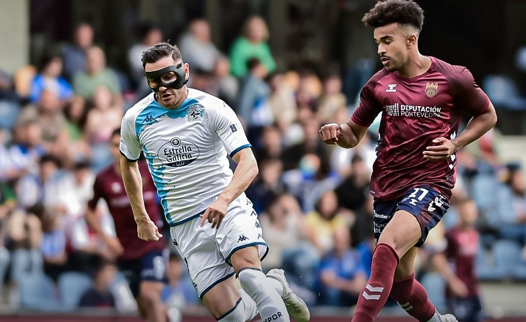 Lucas Pérez en el Pontevedra - Dépor (Foto. RCD)