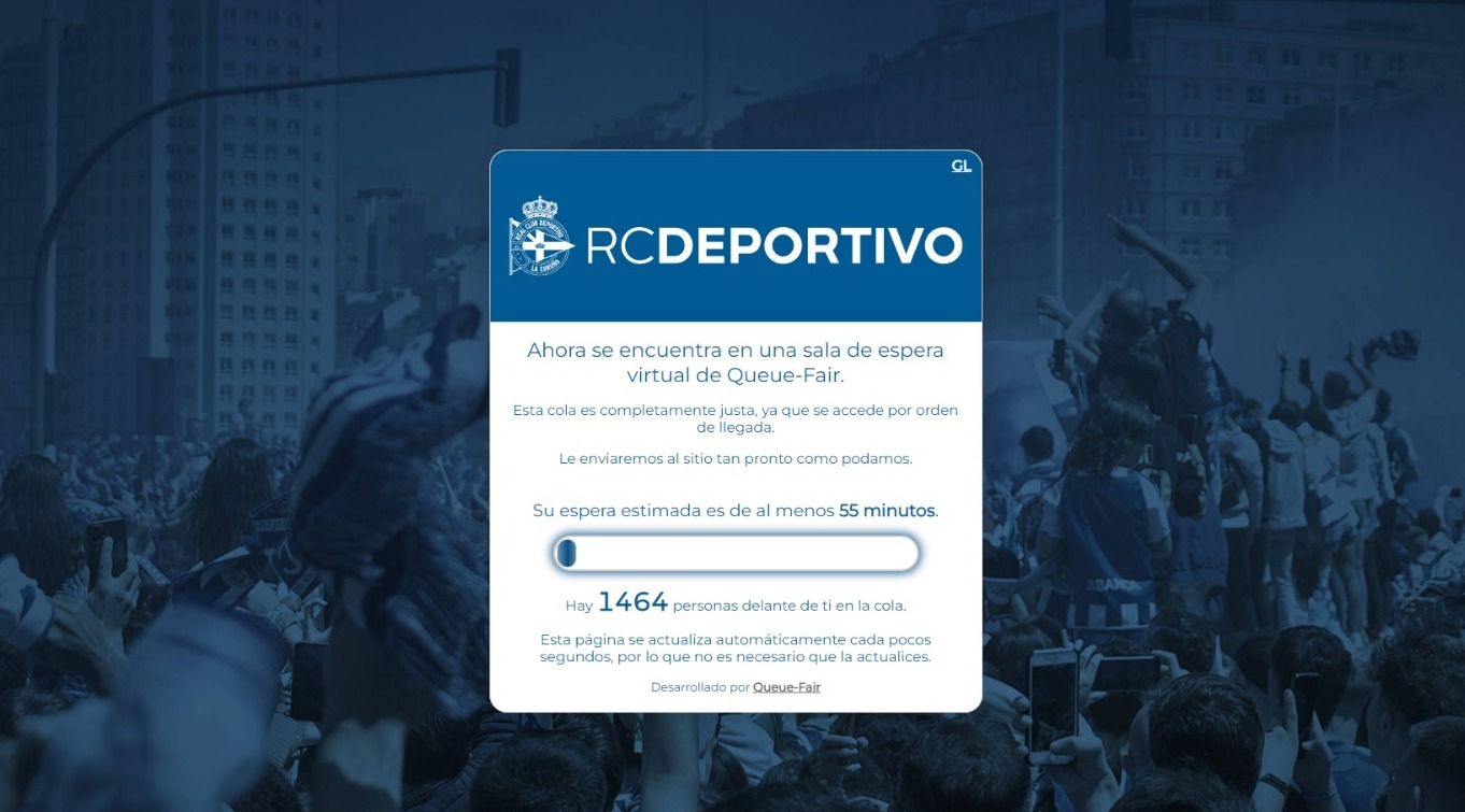  Así estaba la web en estos momentos