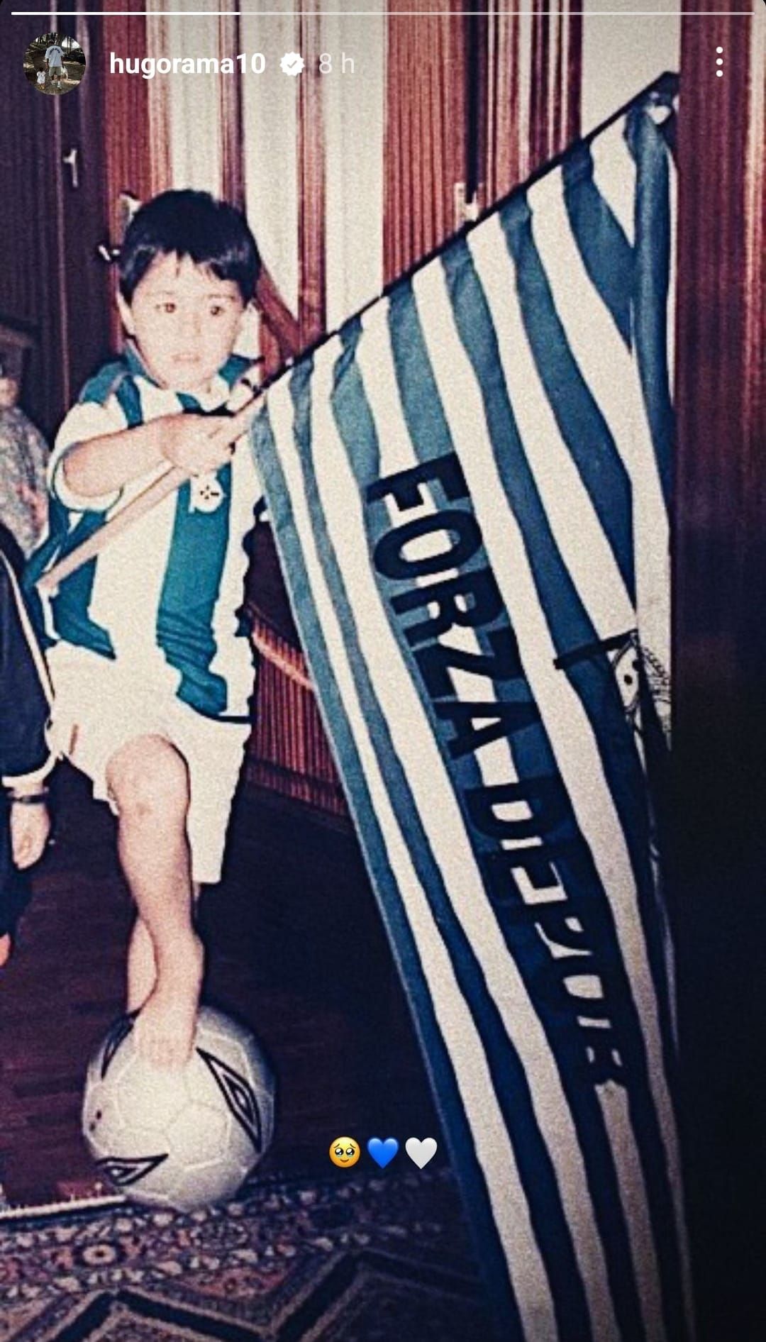 Hugo Rama de pequeño