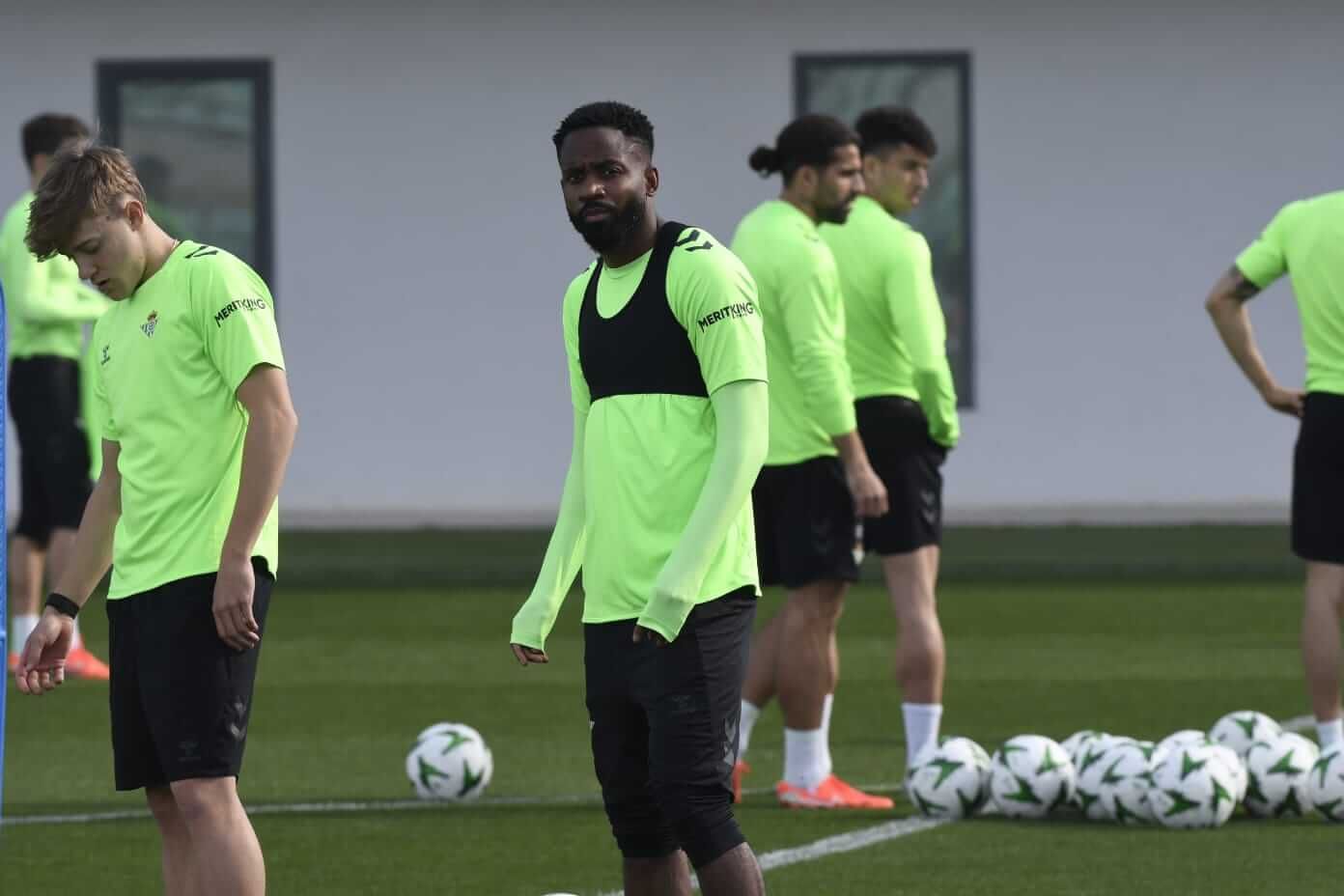 Cedric Bakambu, en un entrenamiento.