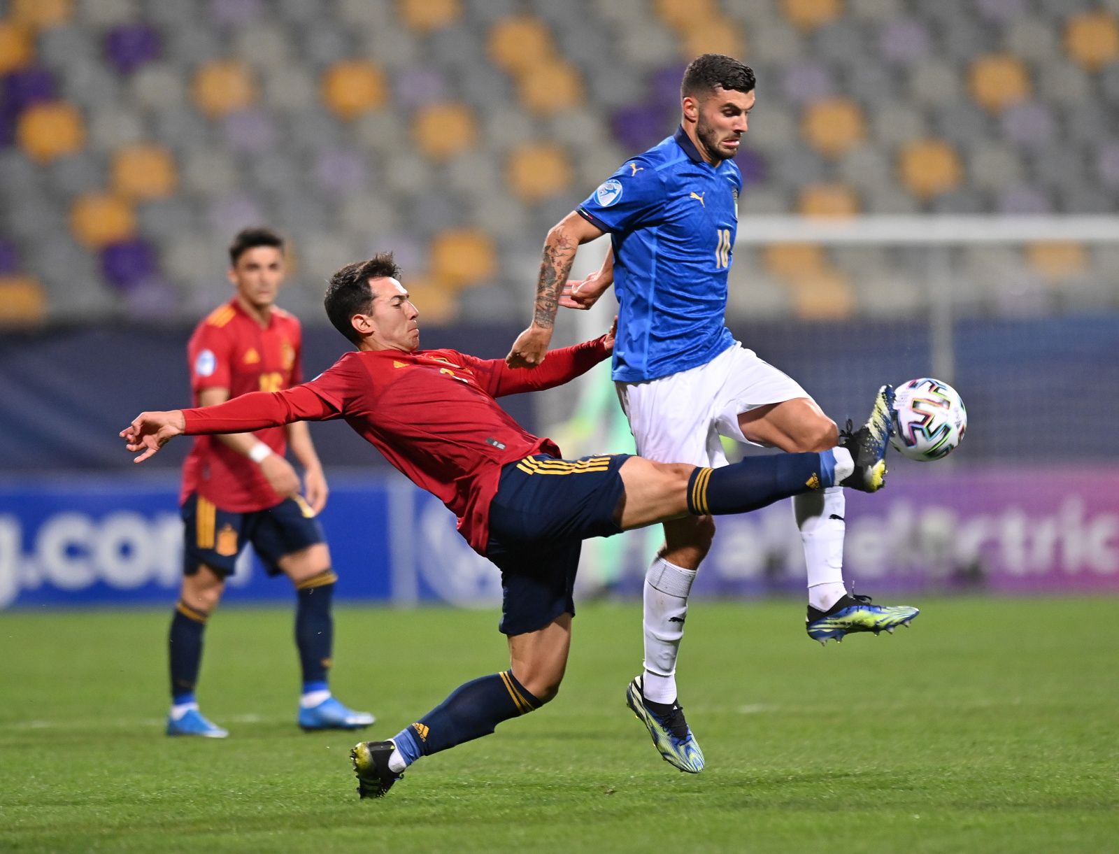  Zubimendi, en un lance del España-Italia sub 21.