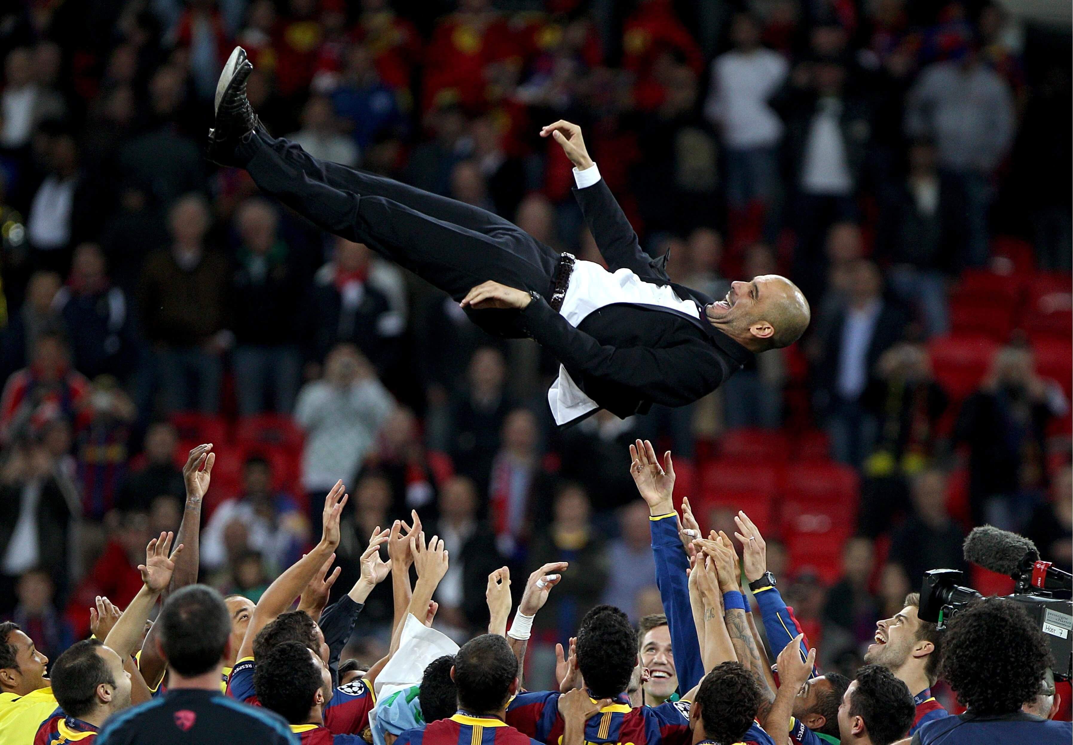 Pep Guardiola en su despedida como técnico del Barcelona (Cordon Press)