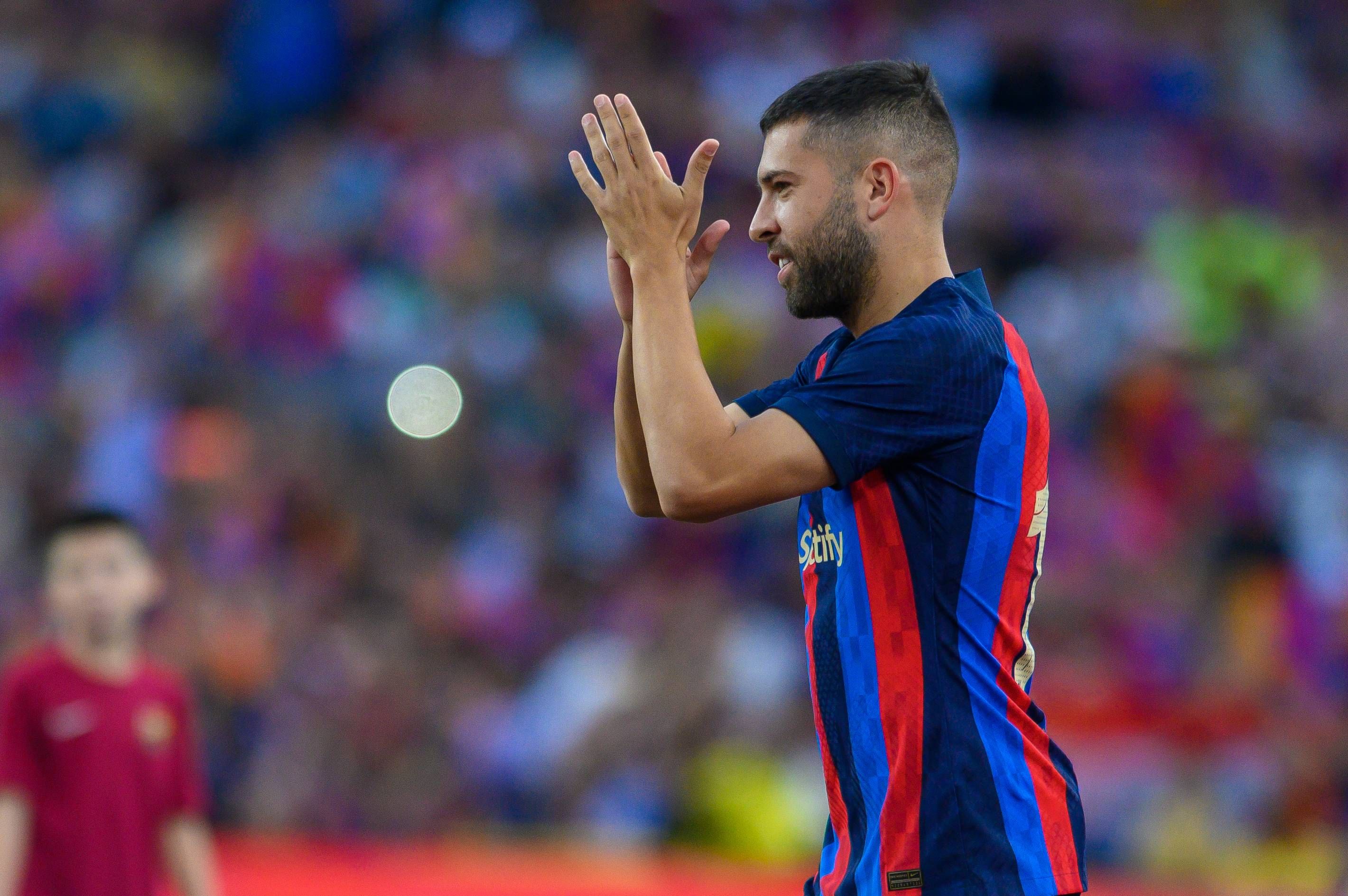  Jordi Alba, en un partido del Barcelona.