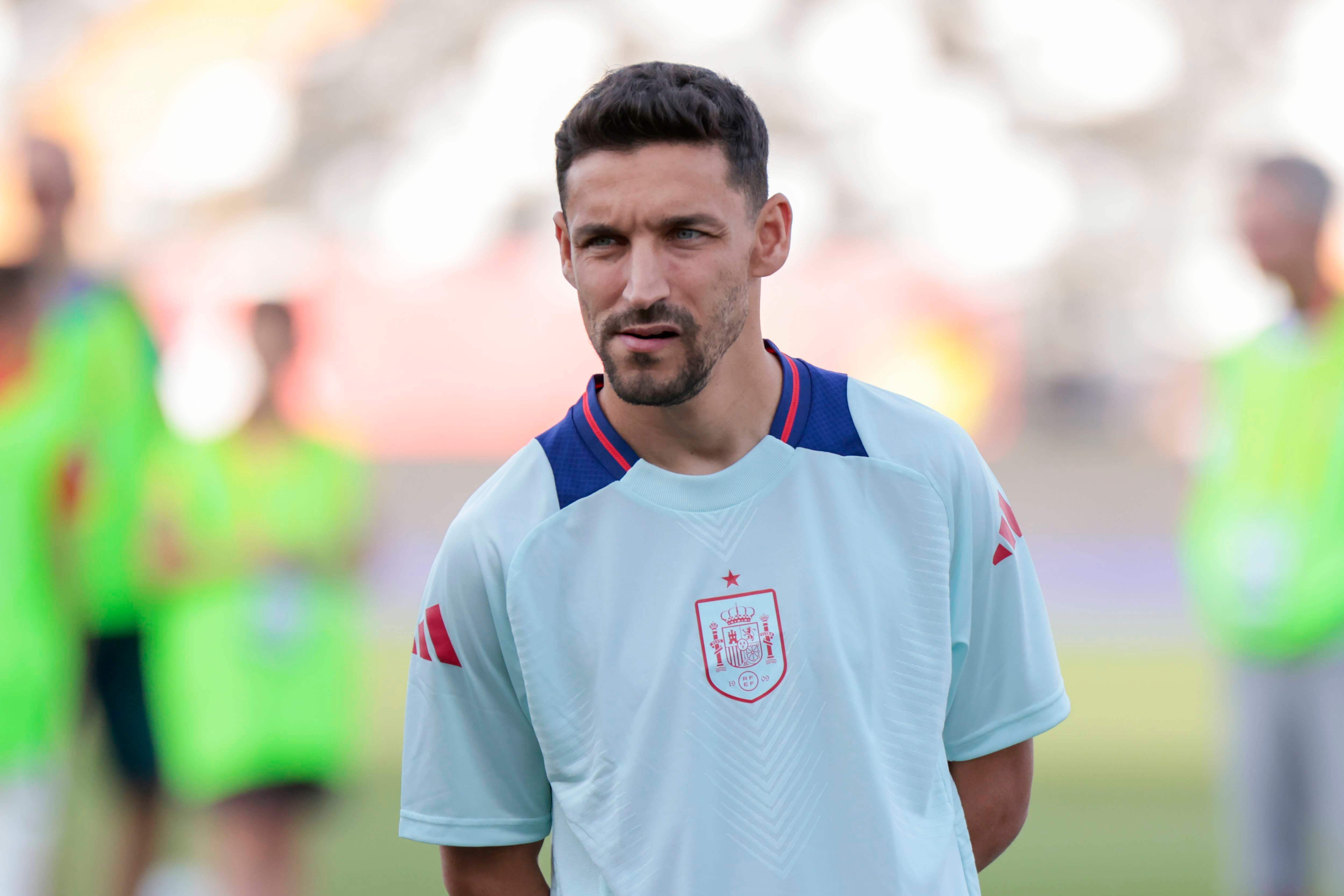  Jesús Navas, con la selección española.