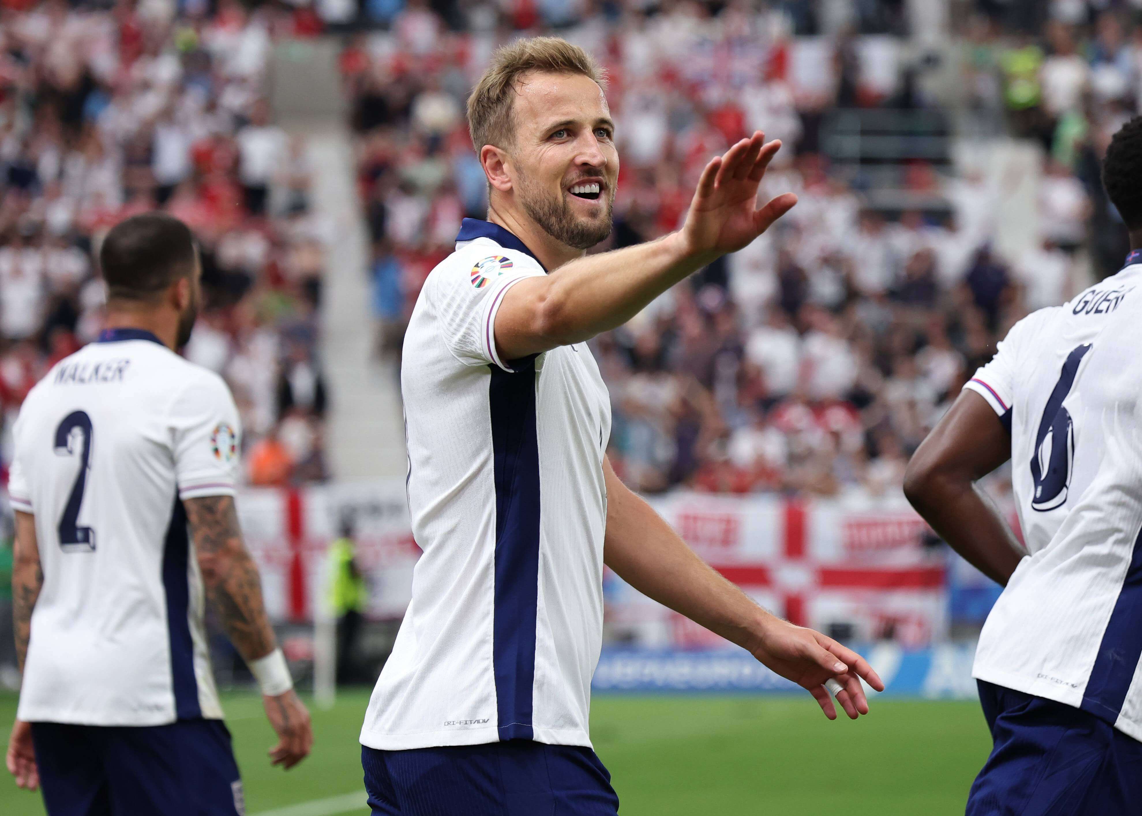 Harry Kane en el partido frente a Dinamarca (Foto: Cordon Press)