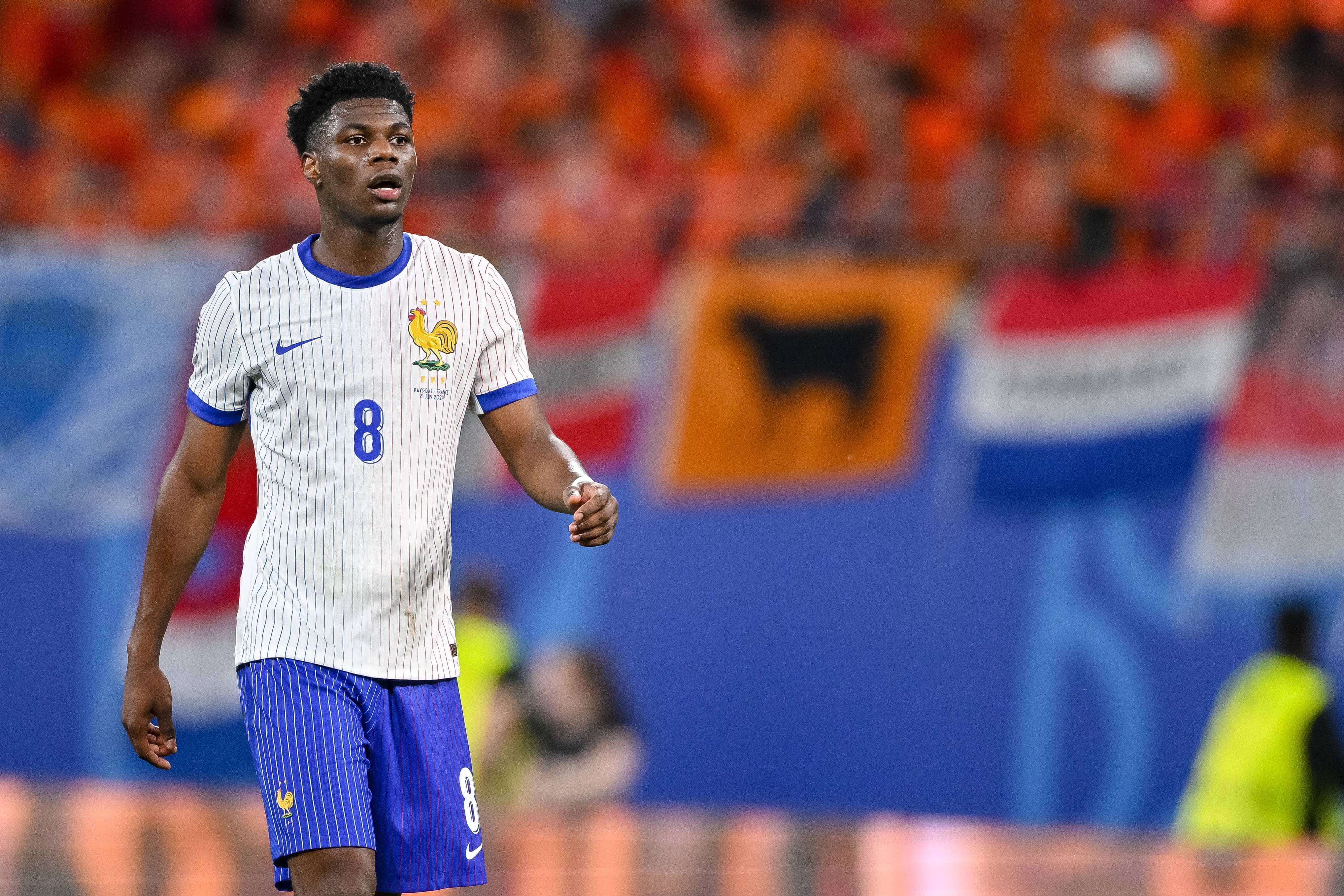  Tchouaméni, en un partido de la selección francesa en la Eurocopa de 2024 (FOTO: Cordón Press).