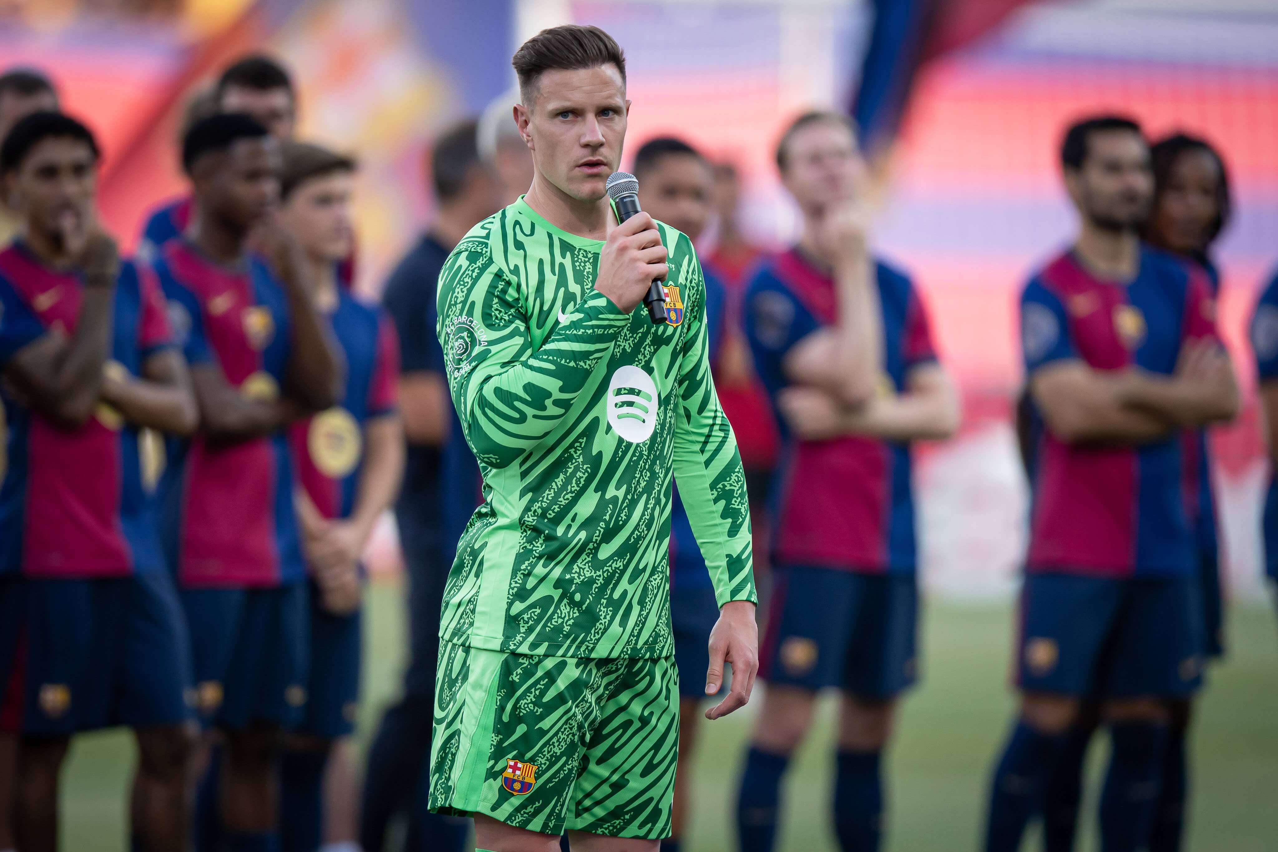Marc André ter Stegen, en la presentación del Barcelona.