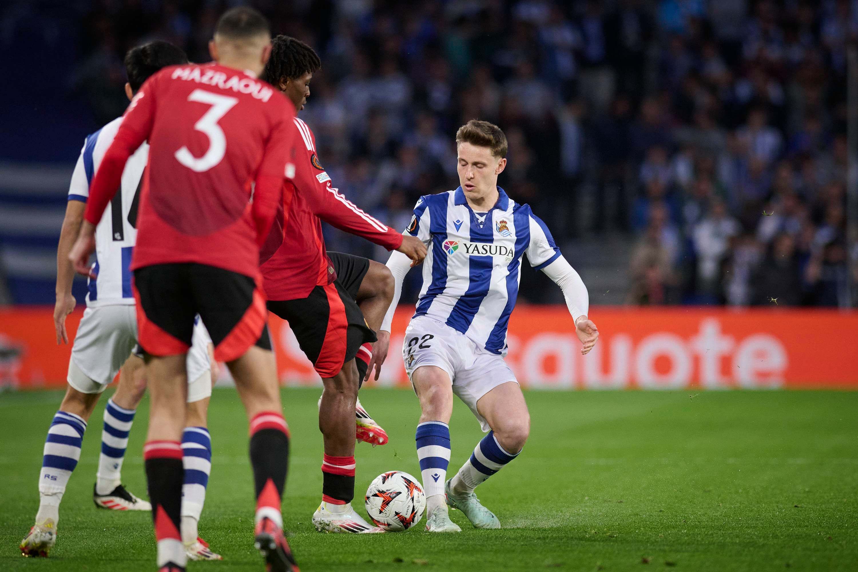  Beñat Turrientes, en el Real Sociedad-Manchester United.