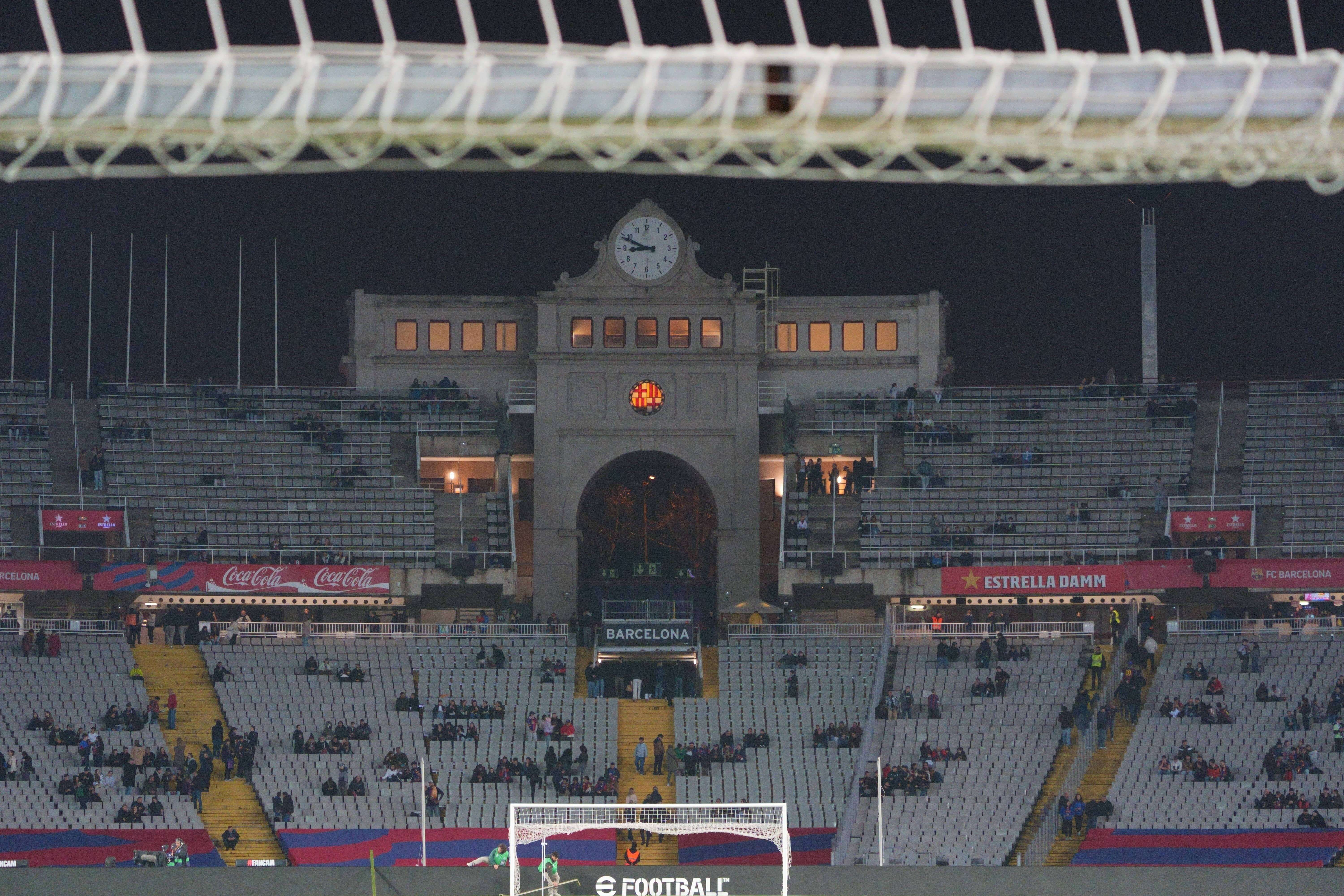 Montjuic el día del Barça-Osasuna (Cordon Press)