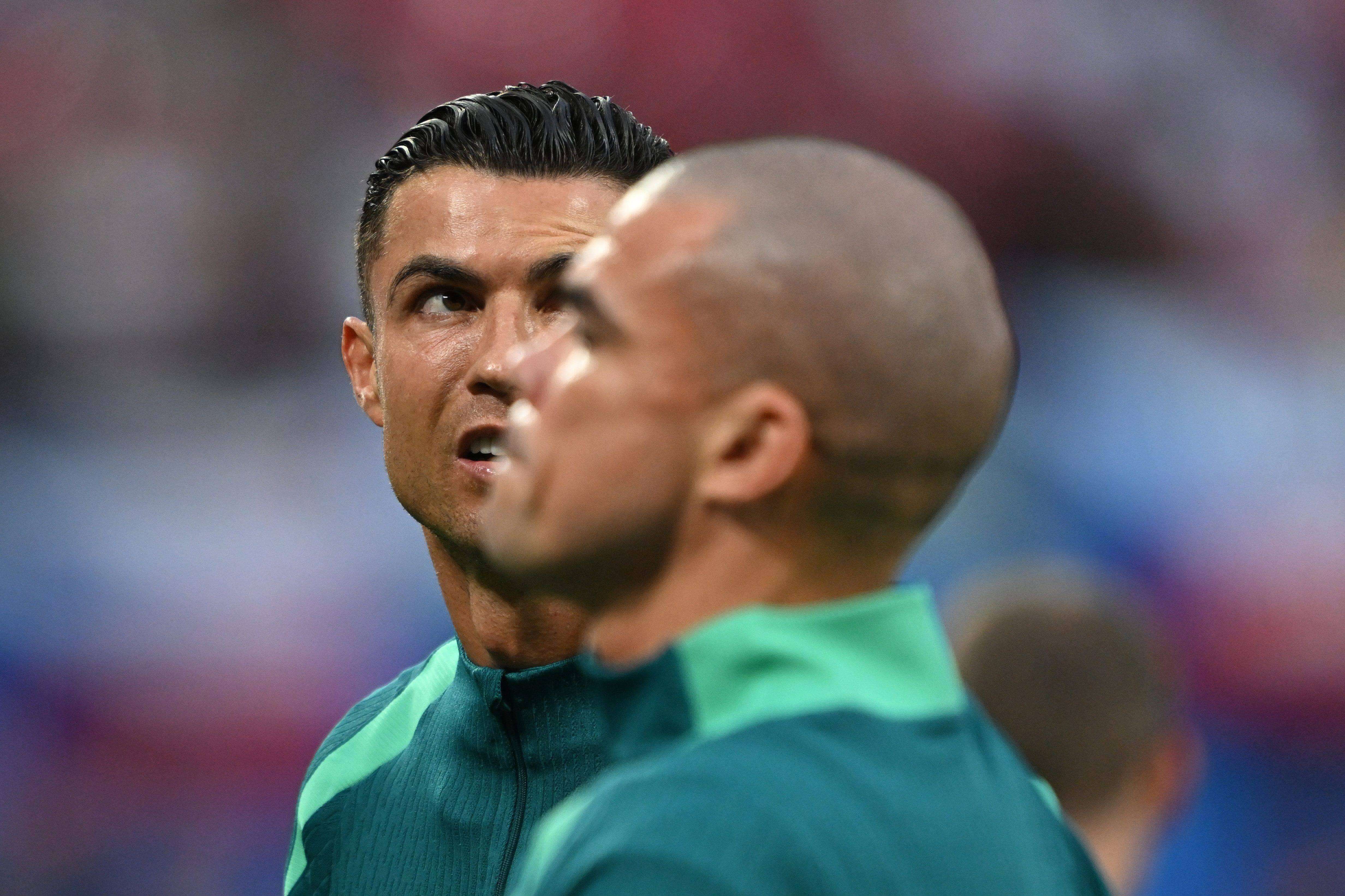  Cristiano Ronaldo y Pepe en el primer partido de Portugal en la Euro 2024 (Cordon Pressport