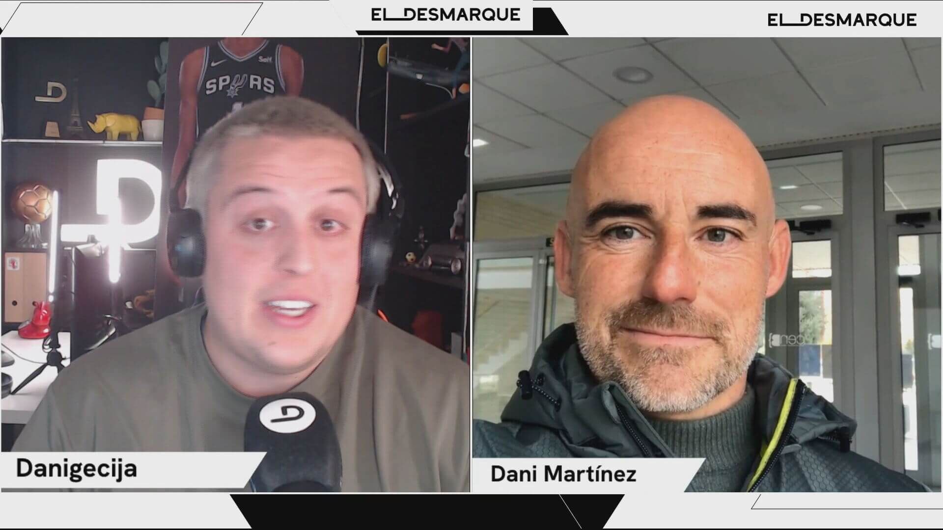  Dani Martínez, entrenador del Barbastro en el Twitch de ElDesmarque