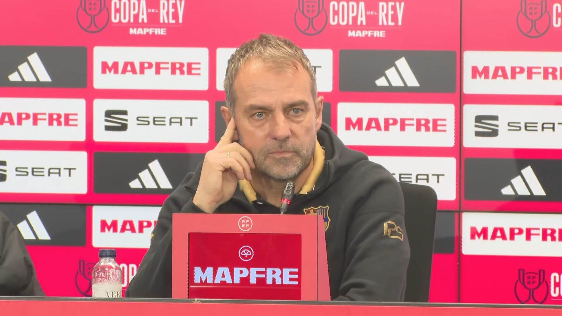 Hansi Flick, en rueda de prensa