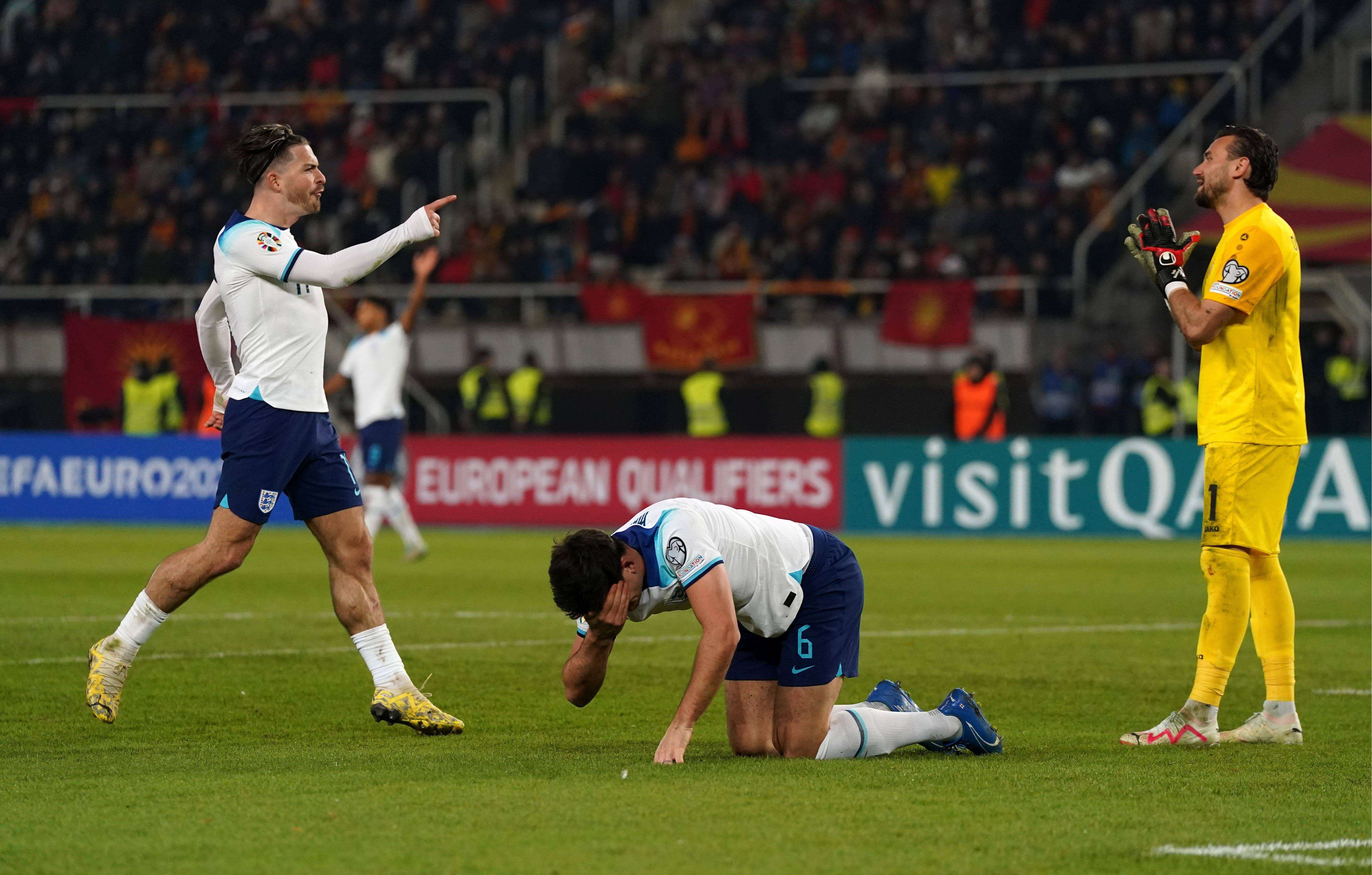  Grealish y Maguire, en un partido con Inglaterra.