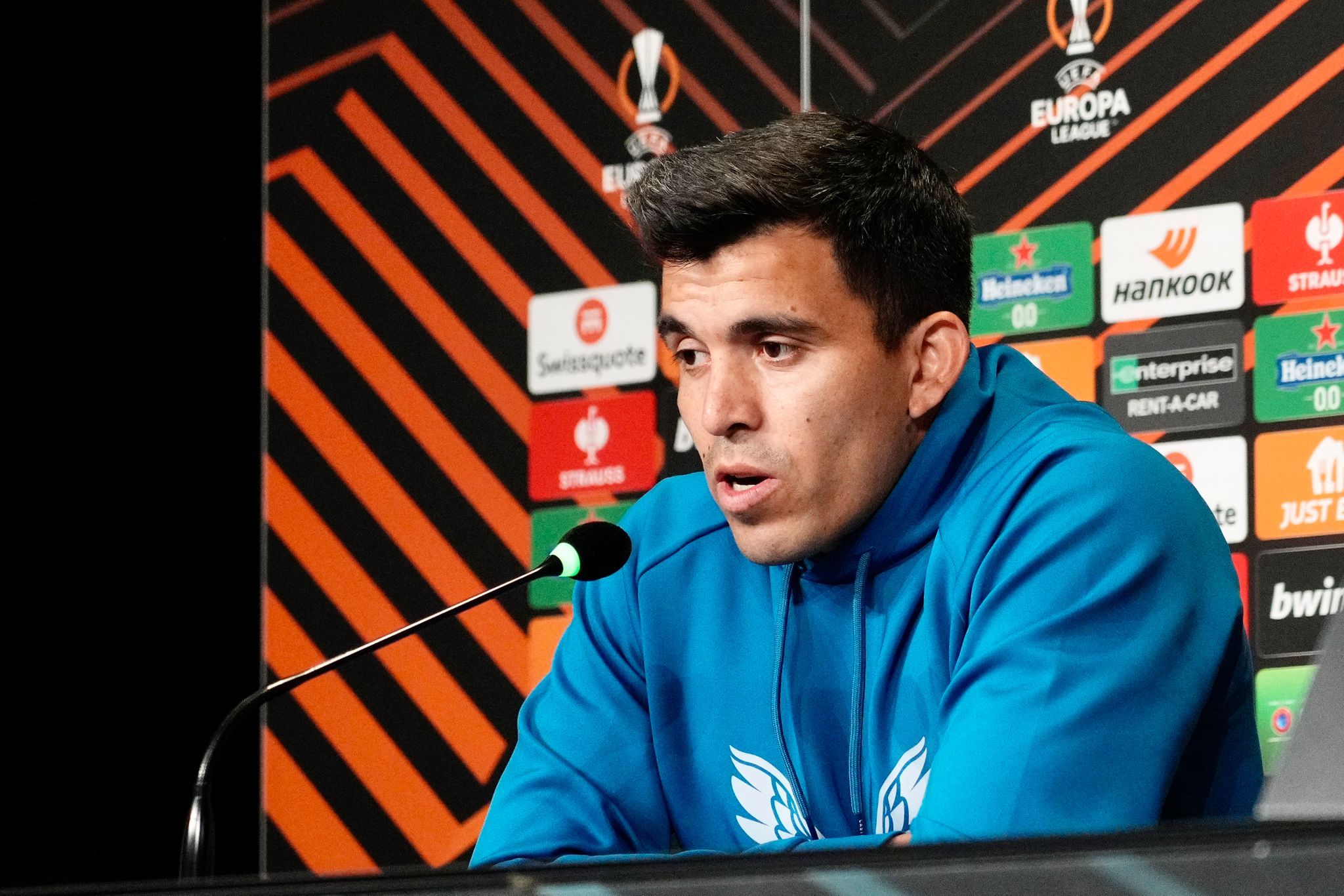  Acuña, en sala de prensa.