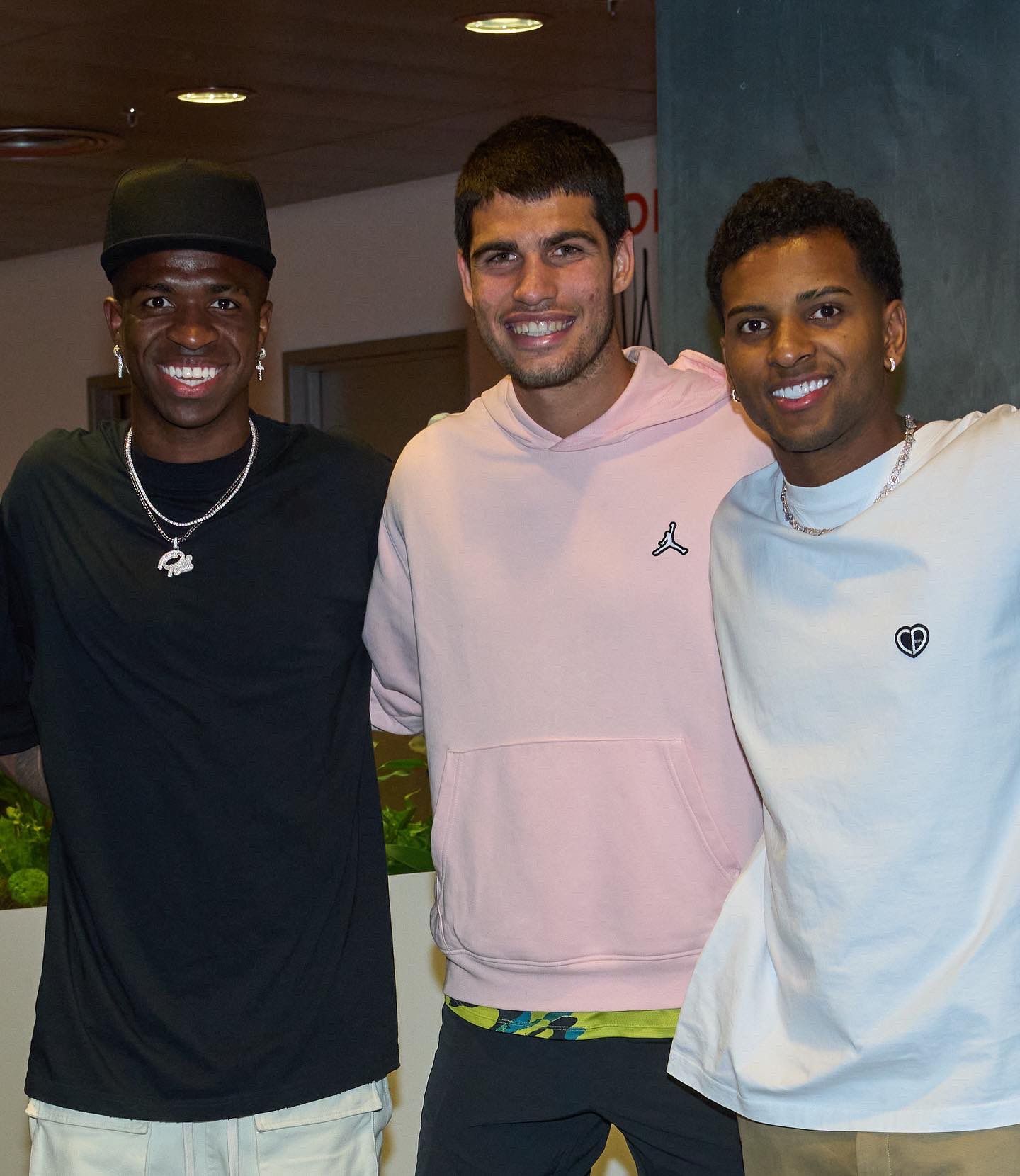  Alcaraz, junto a Vinicius y Rodrygo
