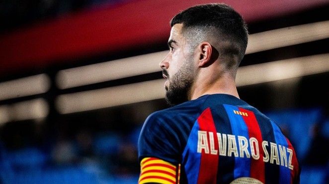  Álvaro Sanz, con el Barcelona.