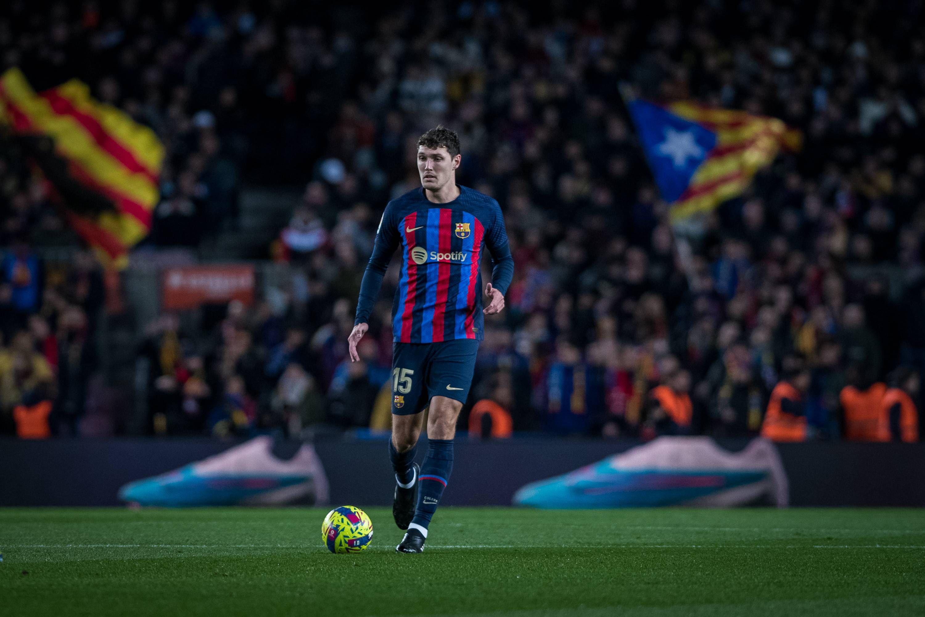  Andreas Christensen, en el Barcelona-Getafe bajo las órdenes de Xavi Hernández.