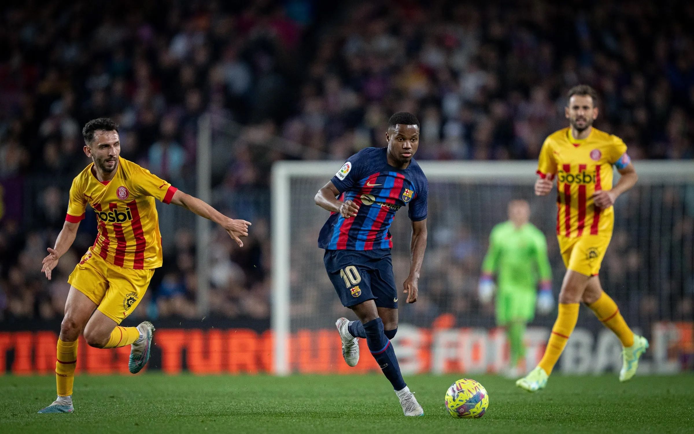 Ansu Fati, en el Barcelona-Girona.