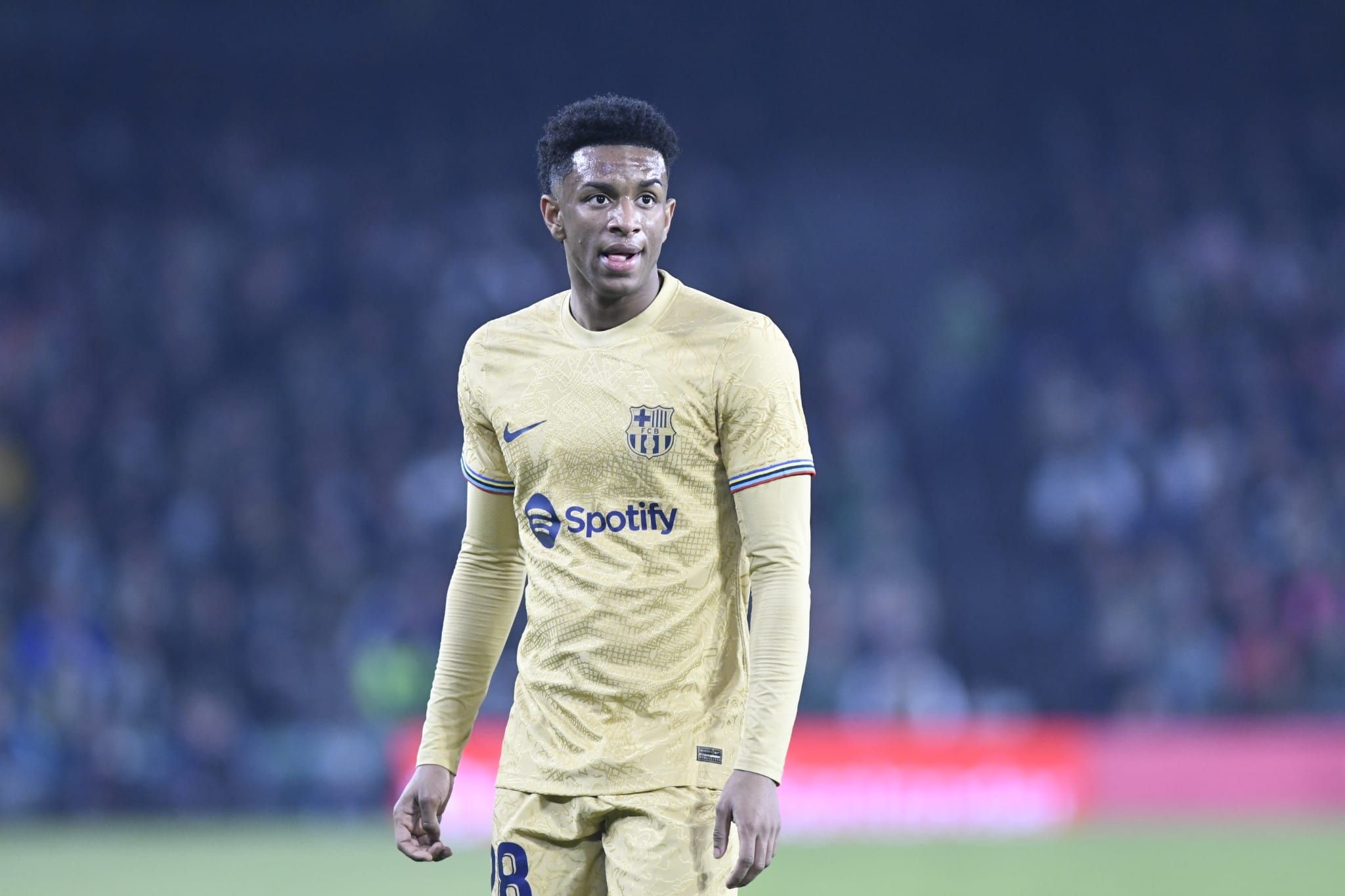 Alejandro Balde, en el Betis-Barcelona.