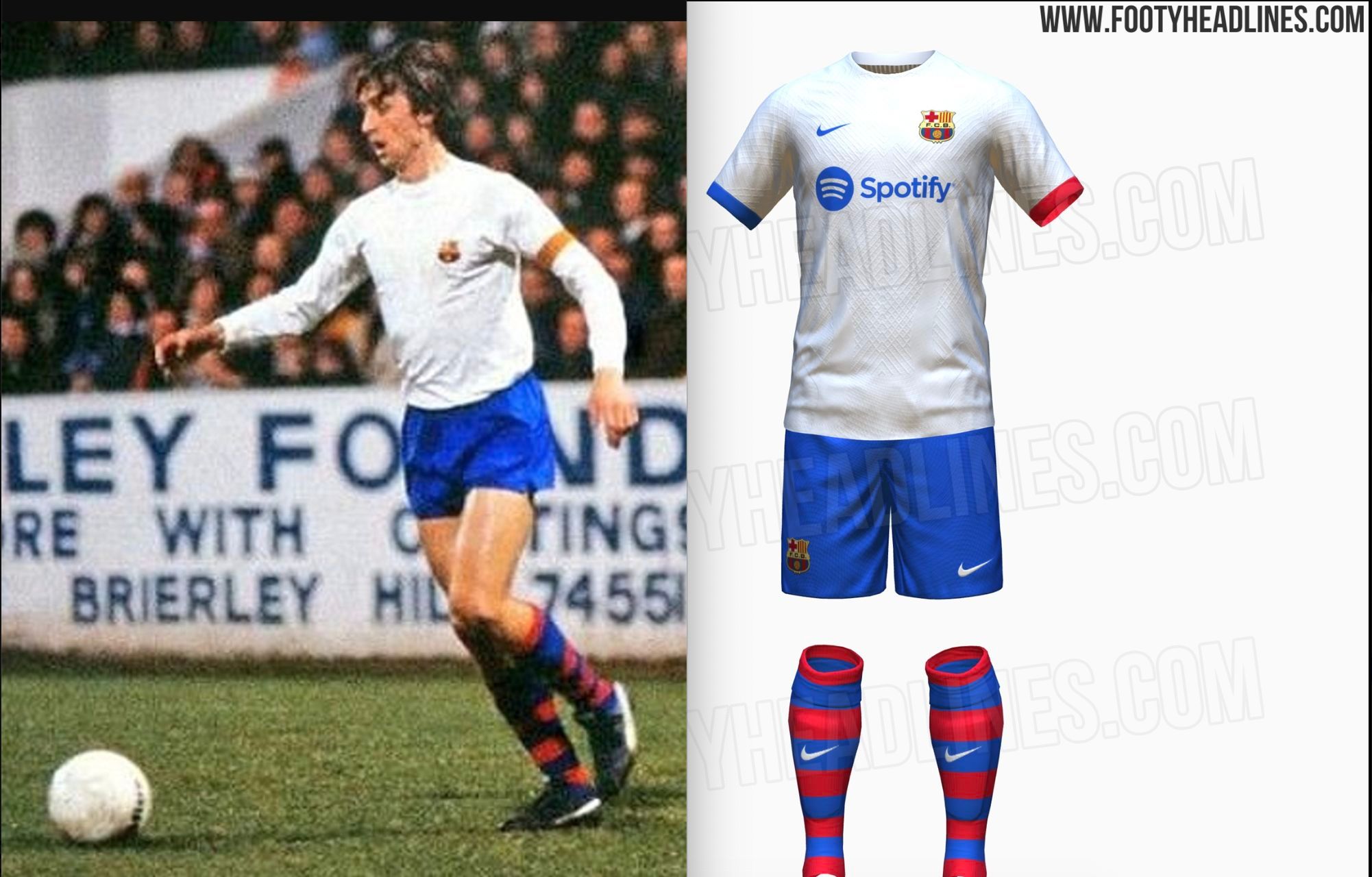 Equipación blanca del Barcelona para la 23/23.